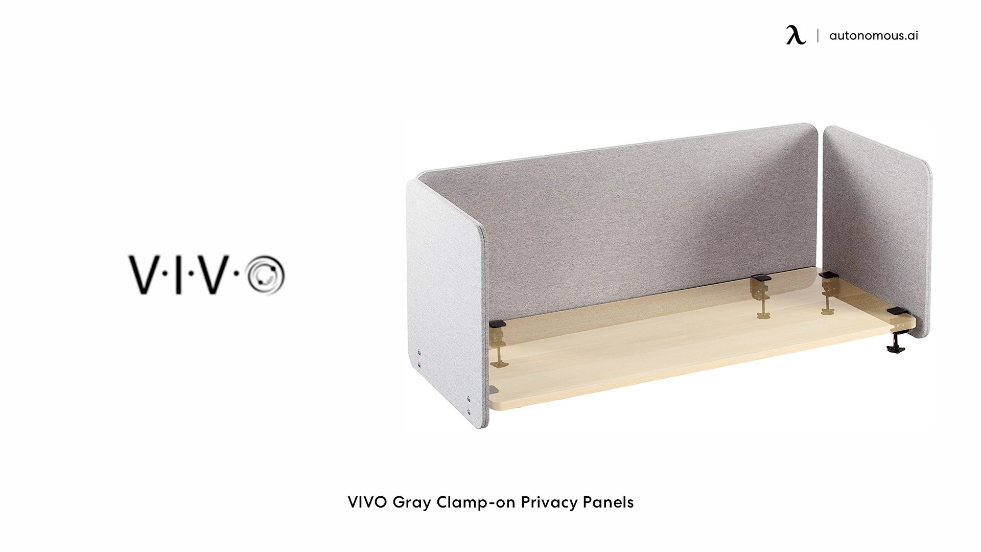 VIVO Gray Clamp-on Privacy Panels