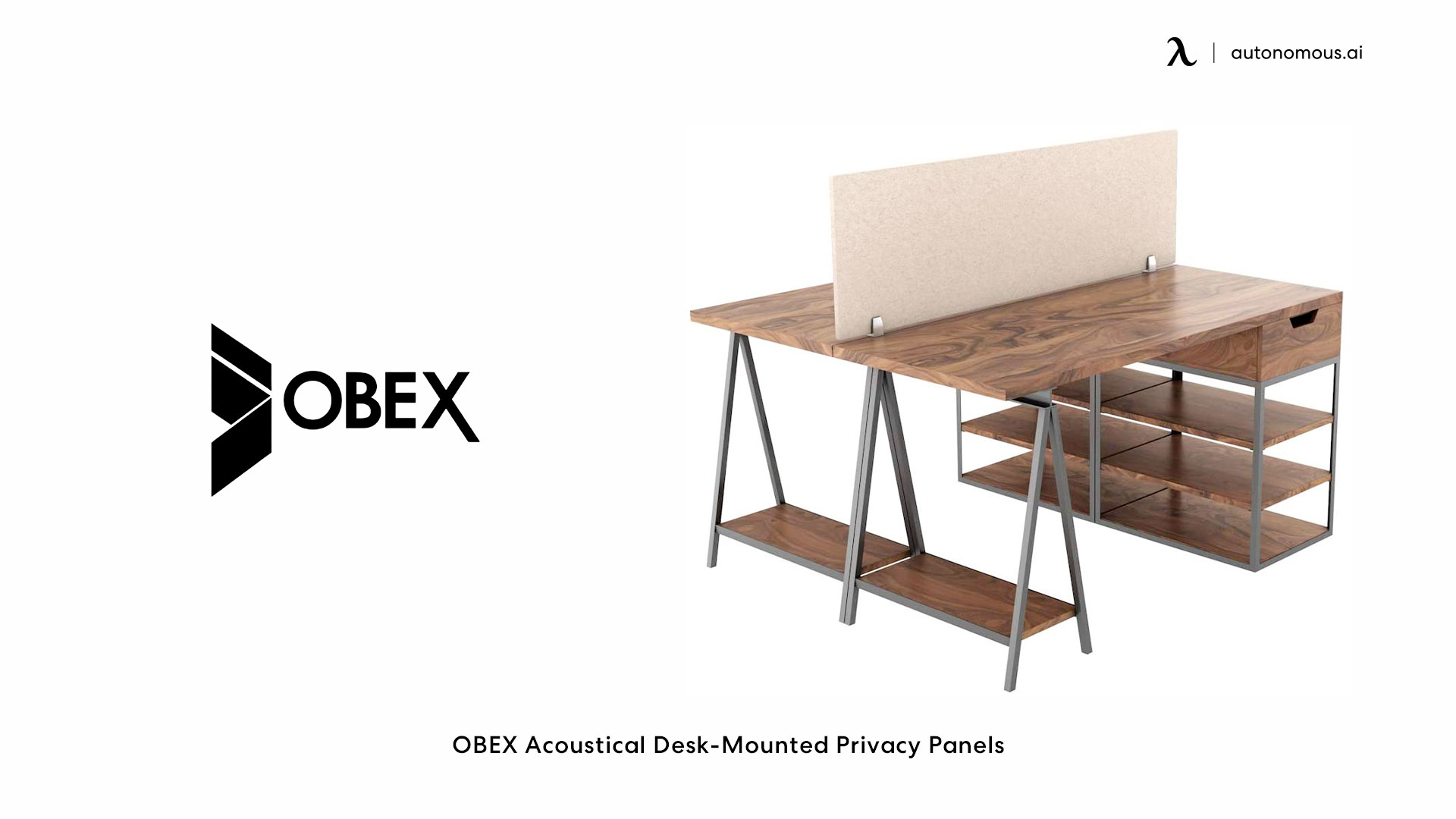 OBEX Acoustical Desk-Mounted Privacy Panels