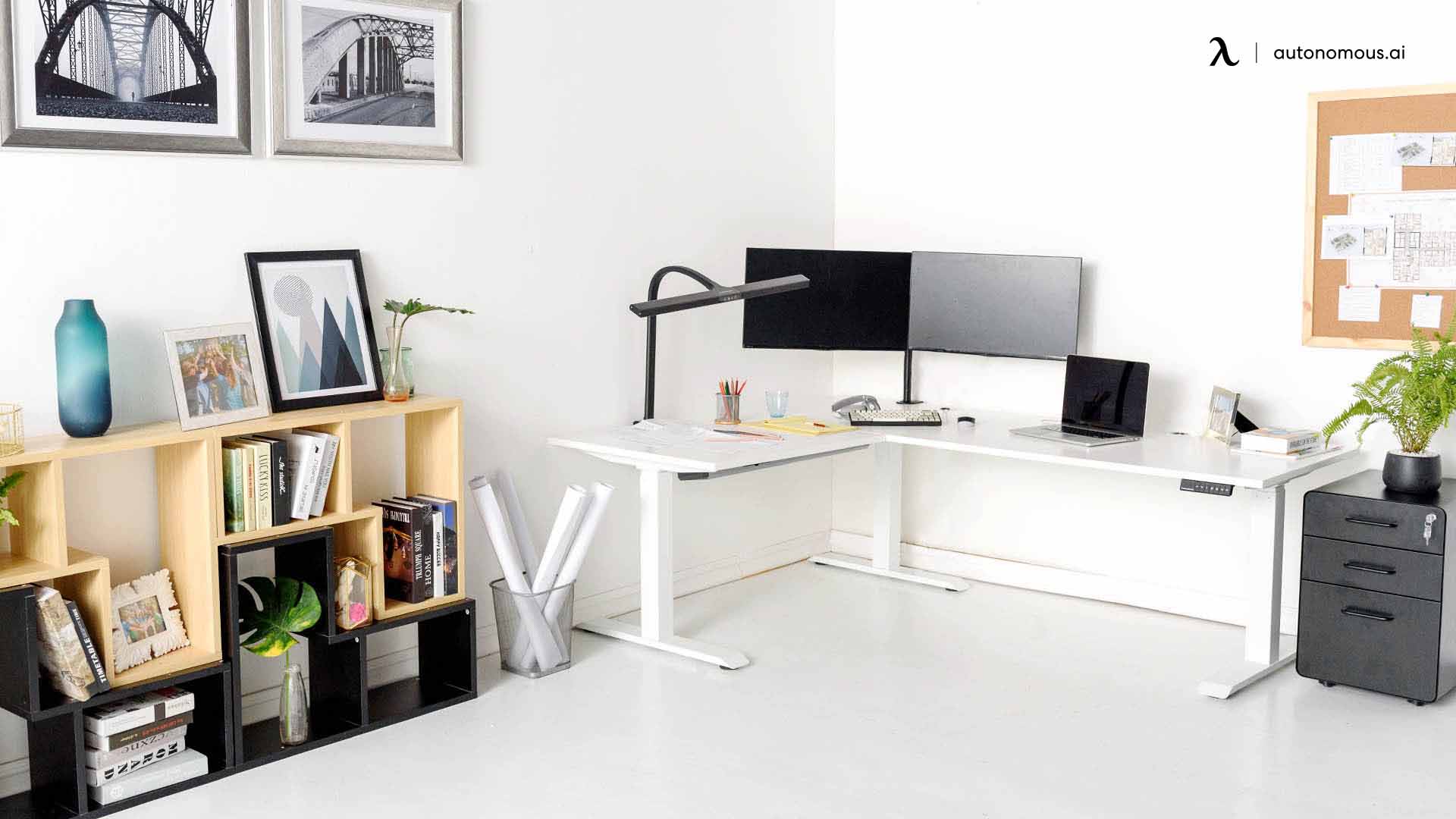 Some L-Shaped Desk Office Layout Ideas For Feng Shui