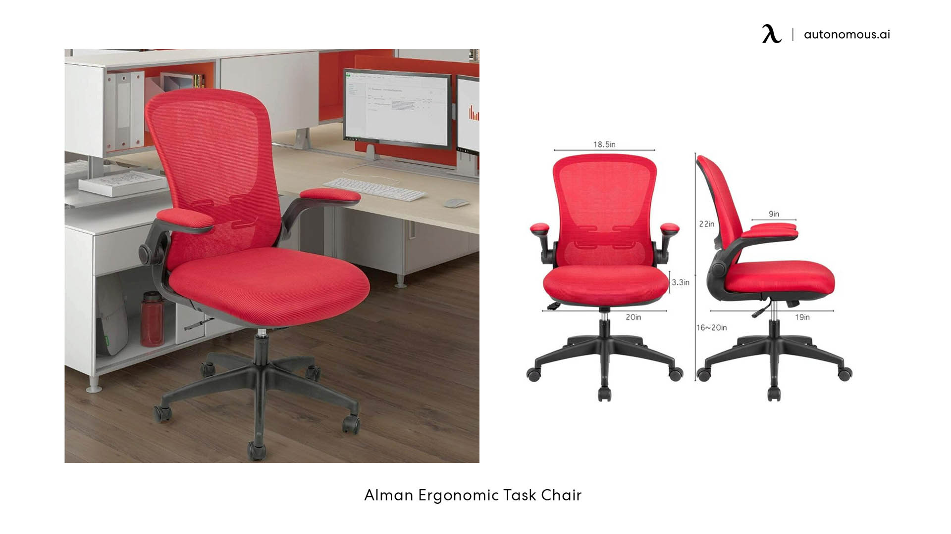 Red Colour Operator Task Computer Compact Office Chair Top Quality 