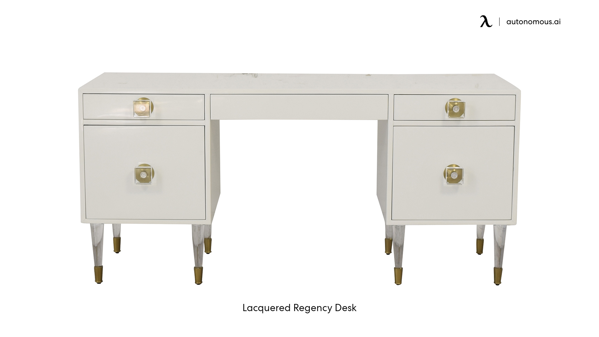 Lacquered Regency Desk