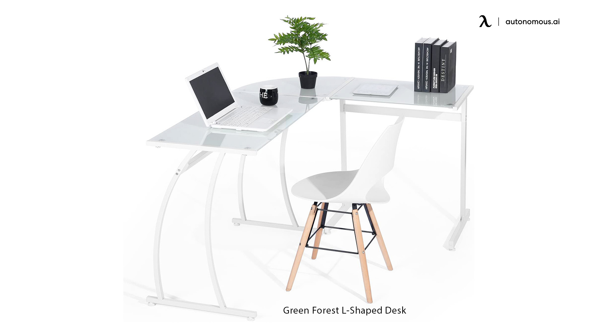 Green Forest L-shaped Desk