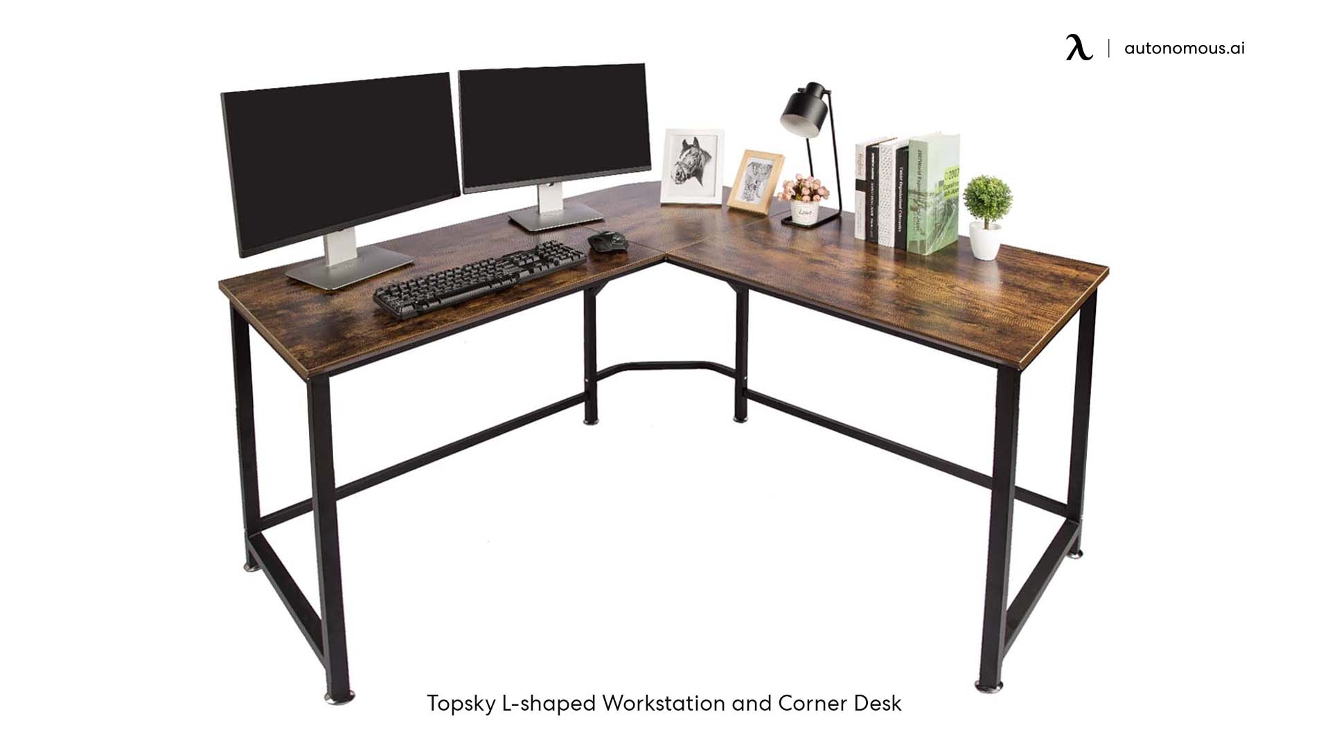 Topsky L-shaped Workstation and Corner Desk