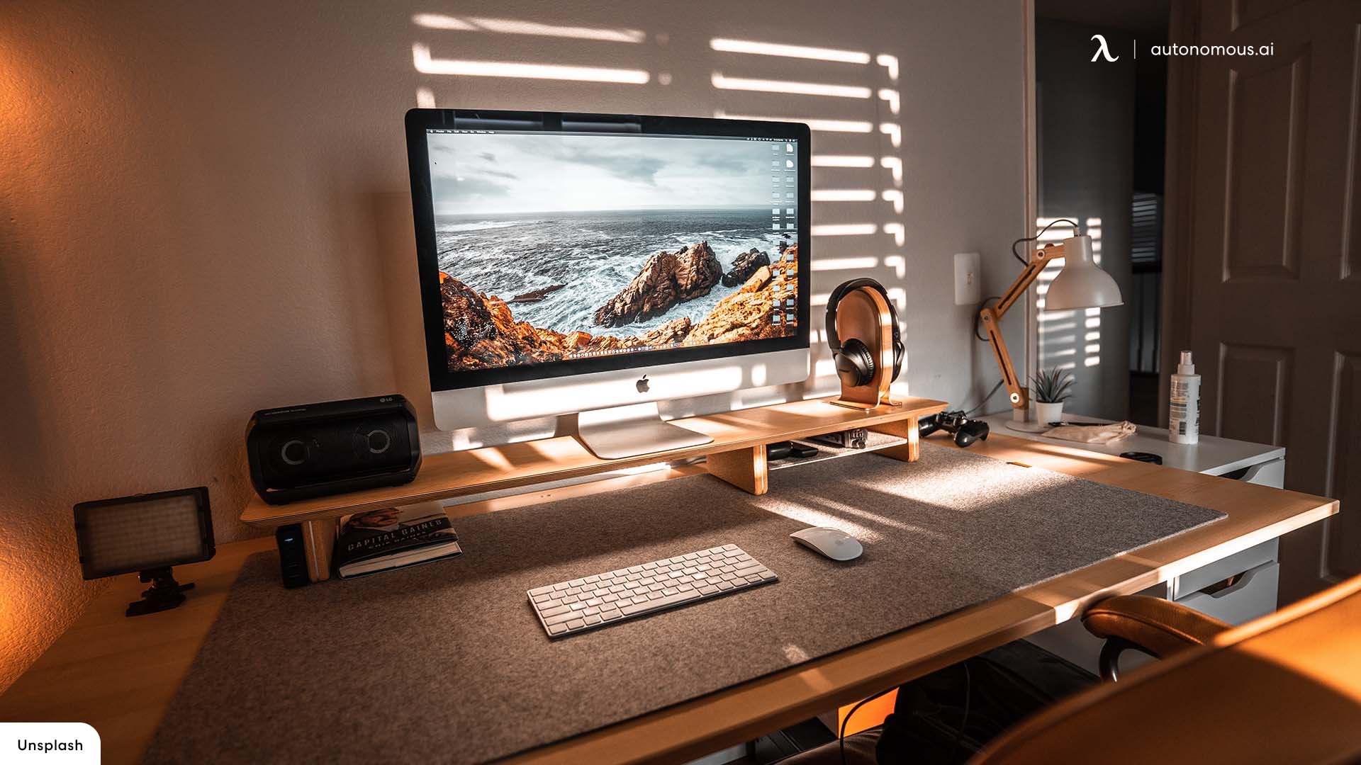 Laptop stand for home workspace