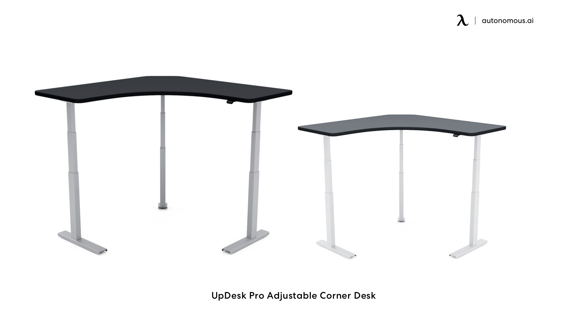 UpDesk Pro Adjustable Corner home office desk
