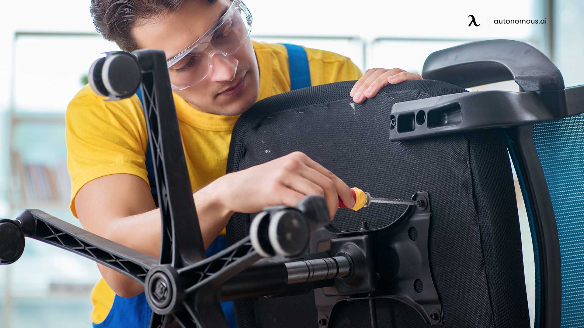 Squeaky office chair repair