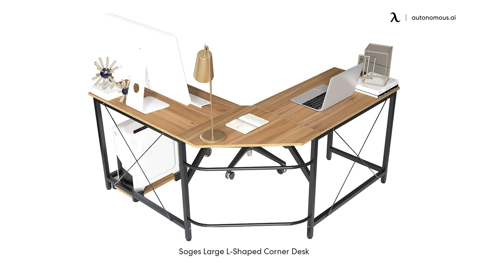 Soges Large L-Shaped Corner Desk