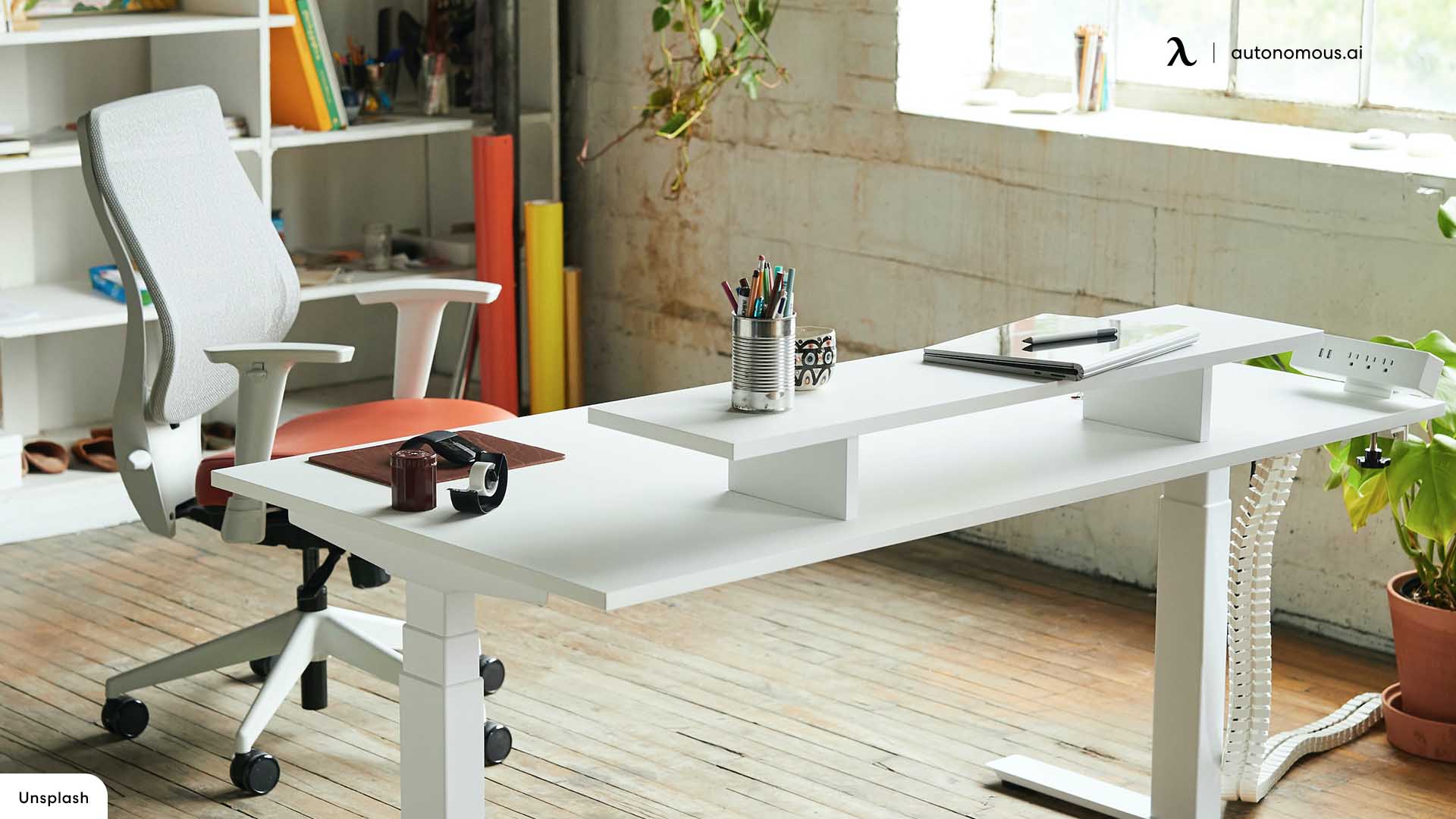 All-White Desk Setup