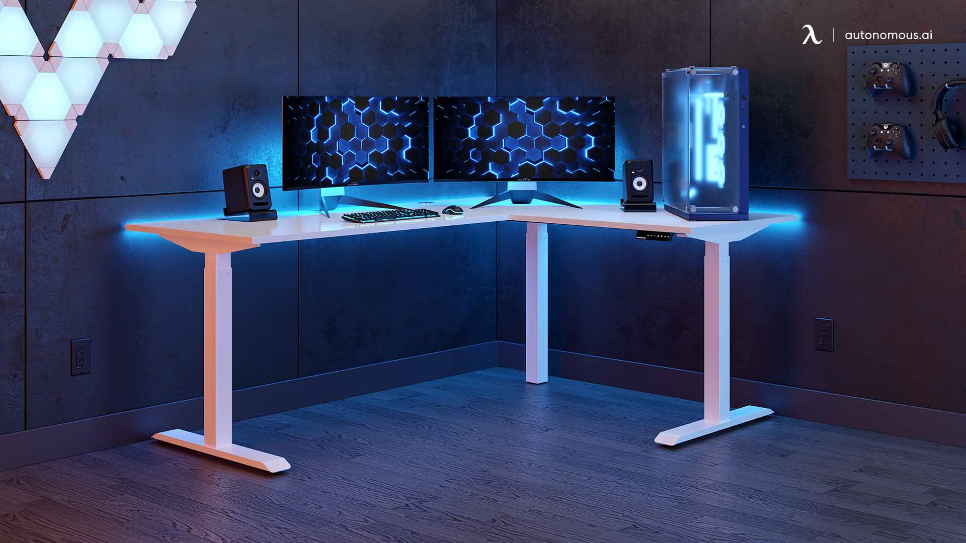Desk for minimal gaming setup