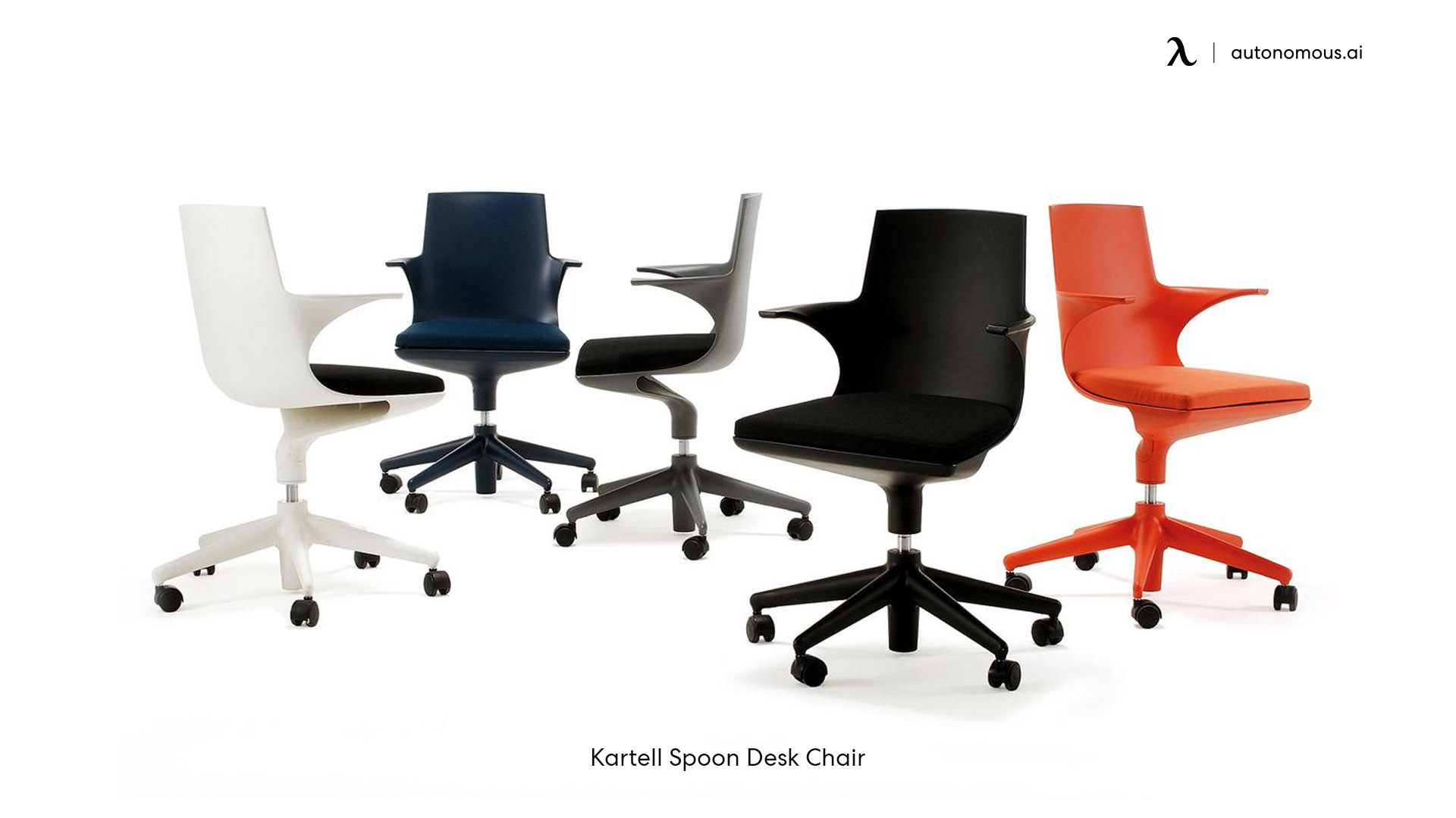 Kartell modern office chair with wheels