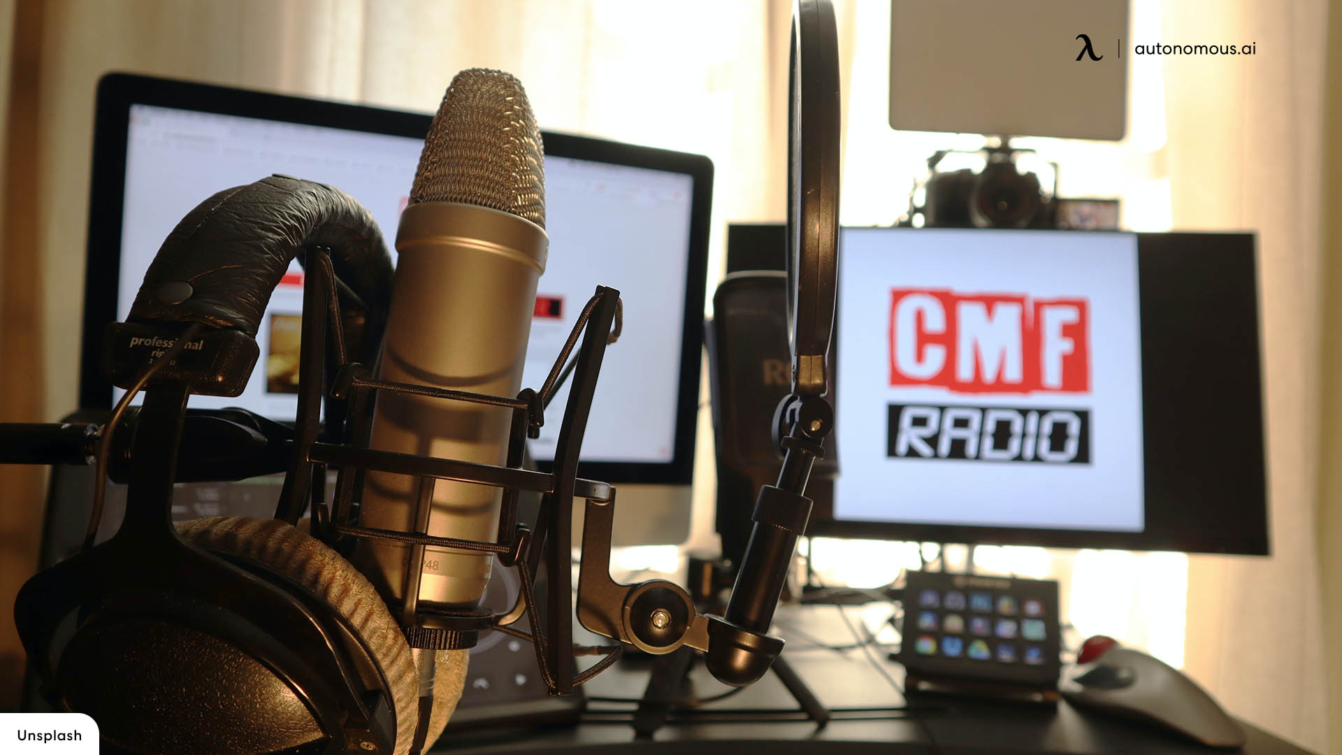 Microphone Stands recording home studio setup