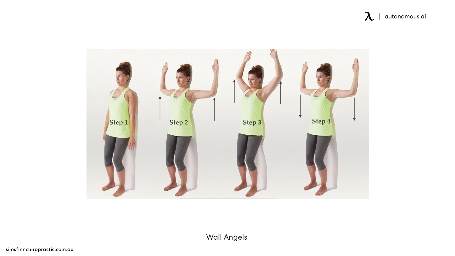 Wall Angels back alignment exercises