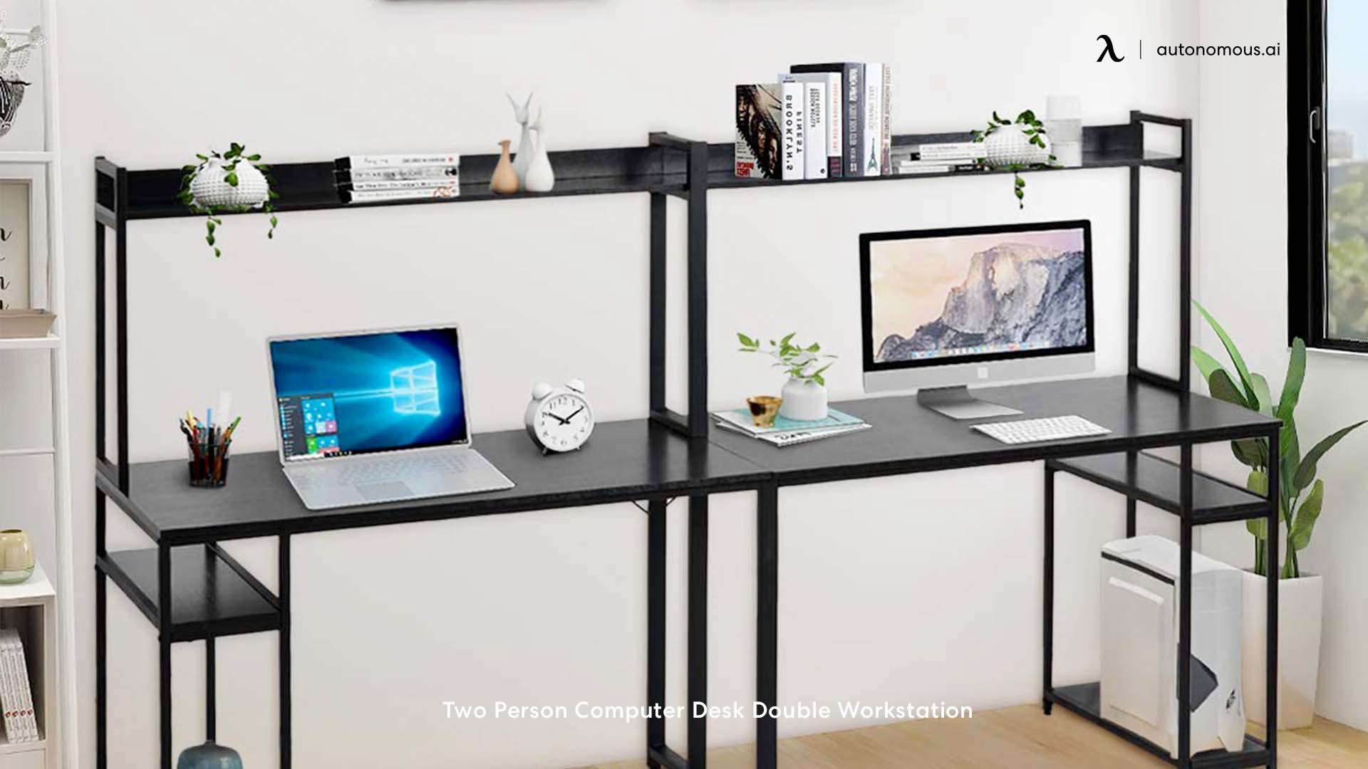 Two Person Computer Desk