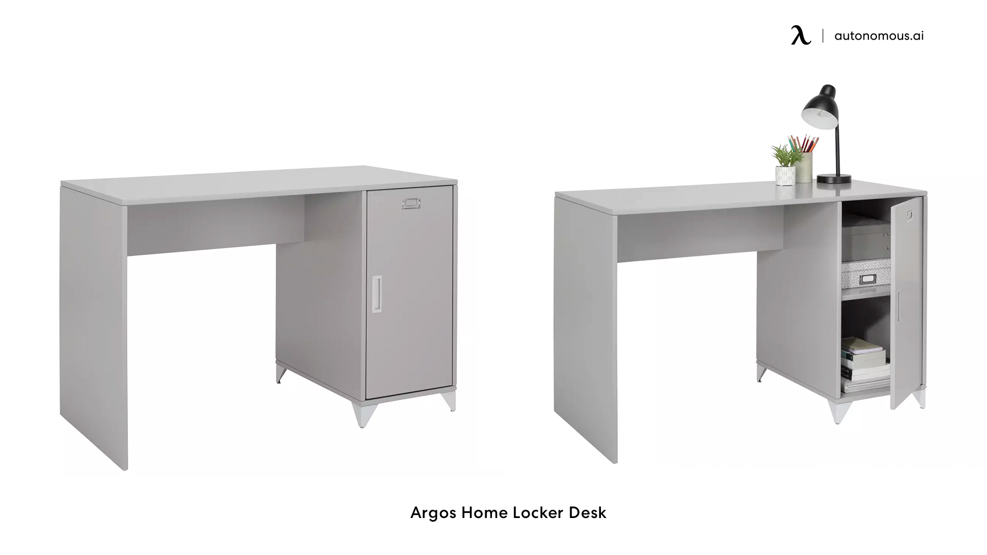 Argos Home Loft Locker Desk White