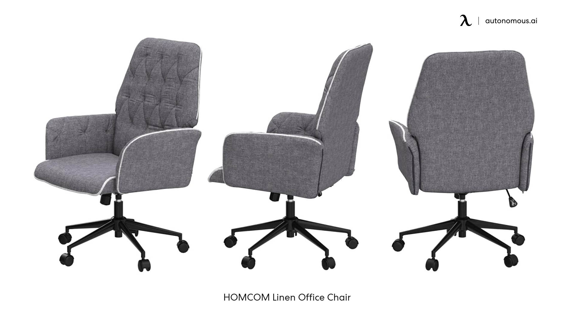 HOMCOM Linen Office Chair