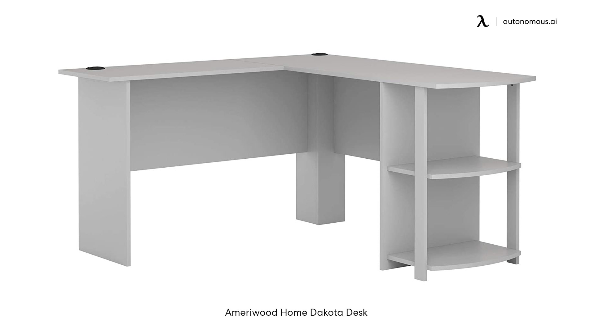 Ameriwood Home long white desk