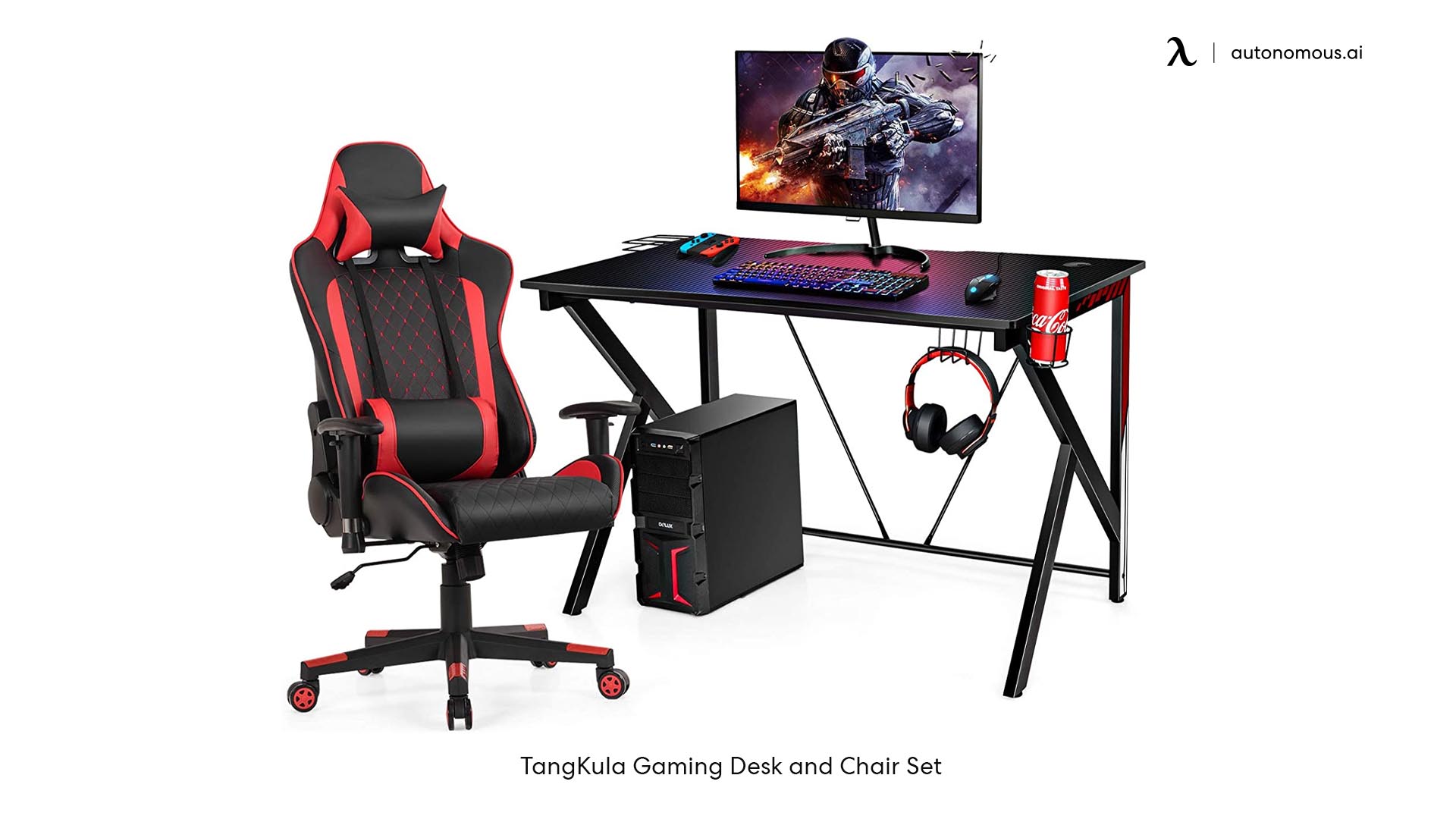 TangKula Gaming Desk and Chair Set