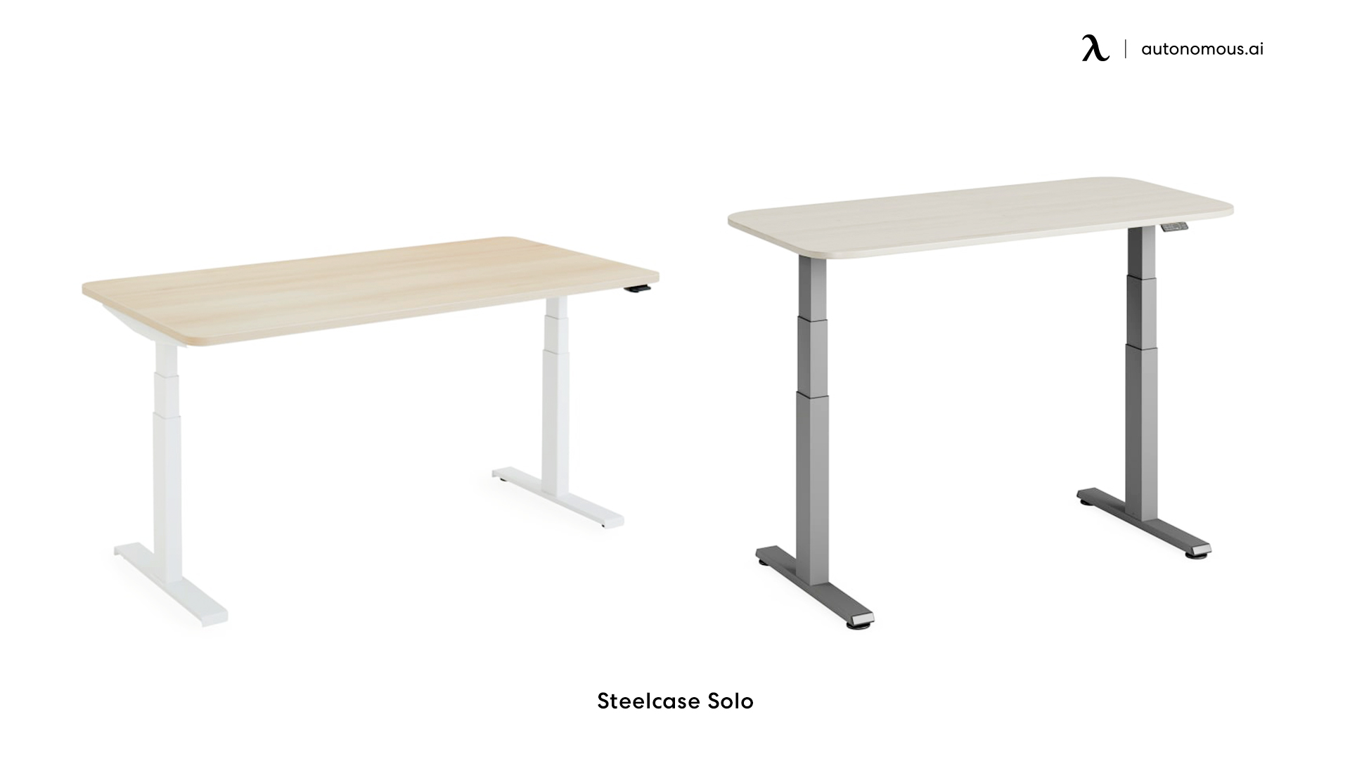 Steelcase Solo computer desk for small space