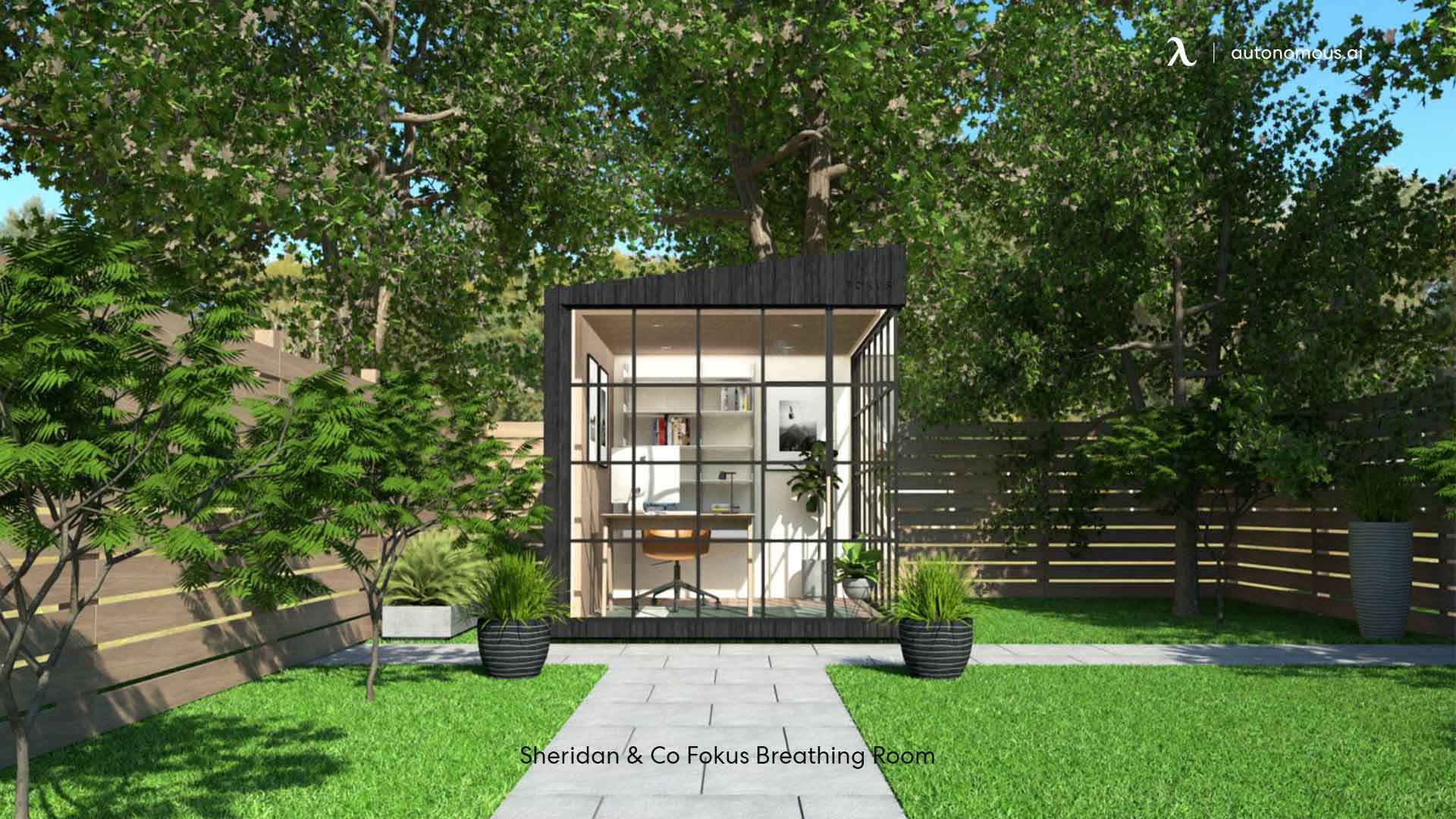 Sheridan & Co Fokus modern backyard office