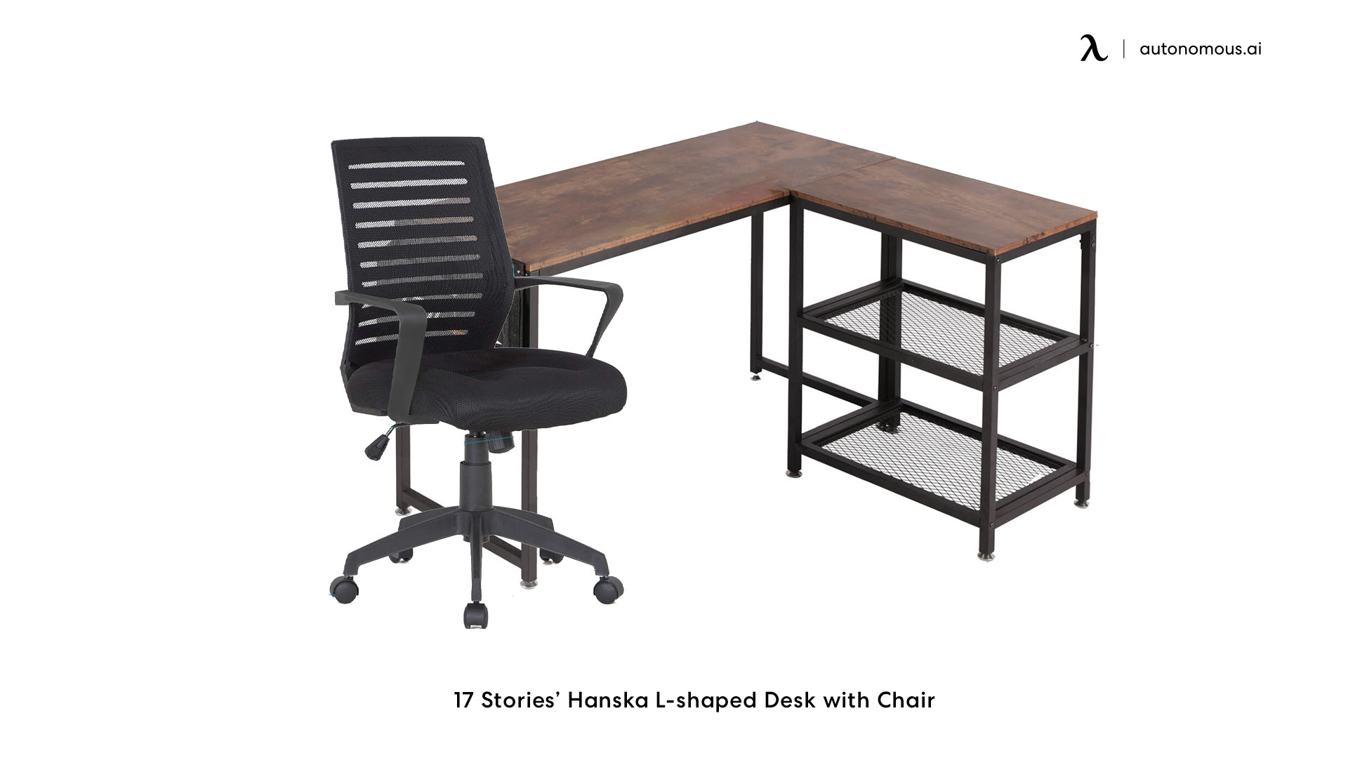 17 Stories’ Hanska office chair and desk combo