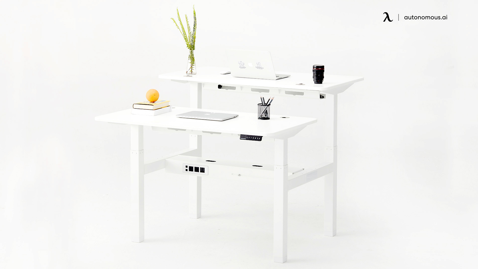 SmartDesk Core Duo white small desk