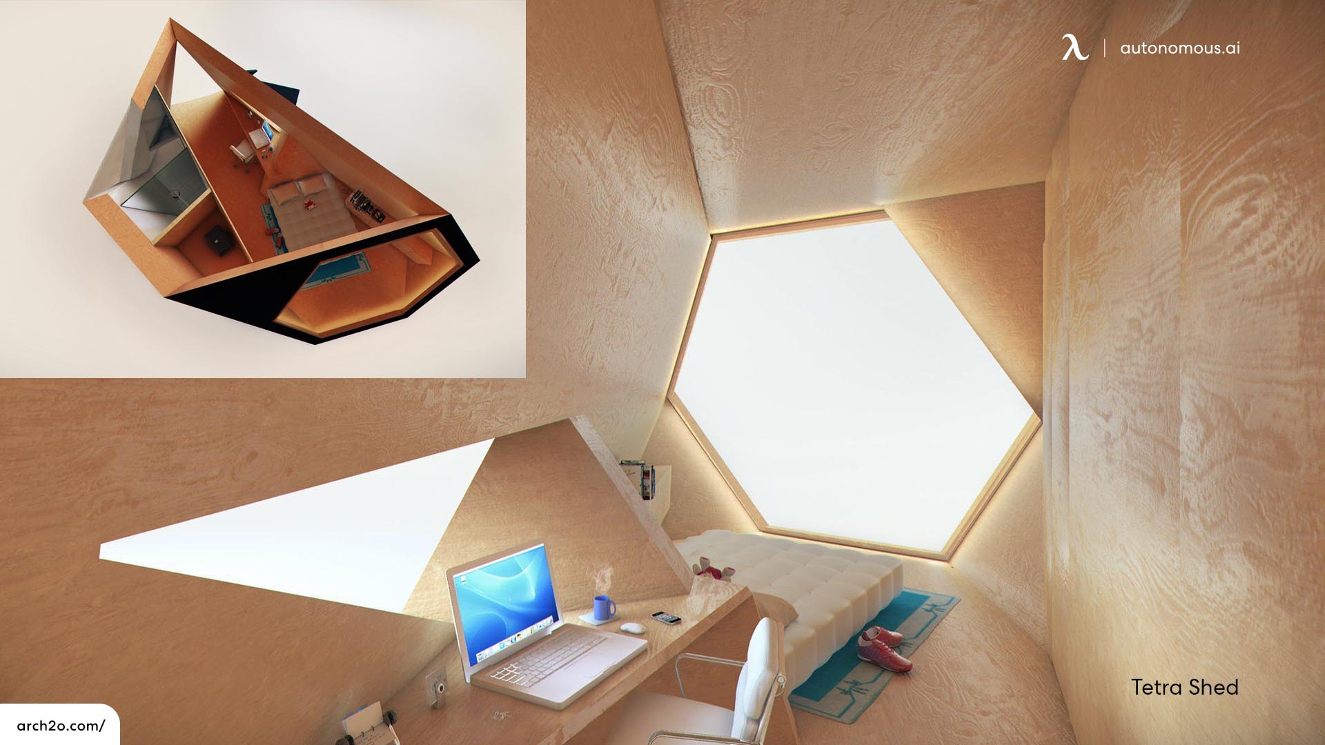 Tetra Shed outdoor office pod