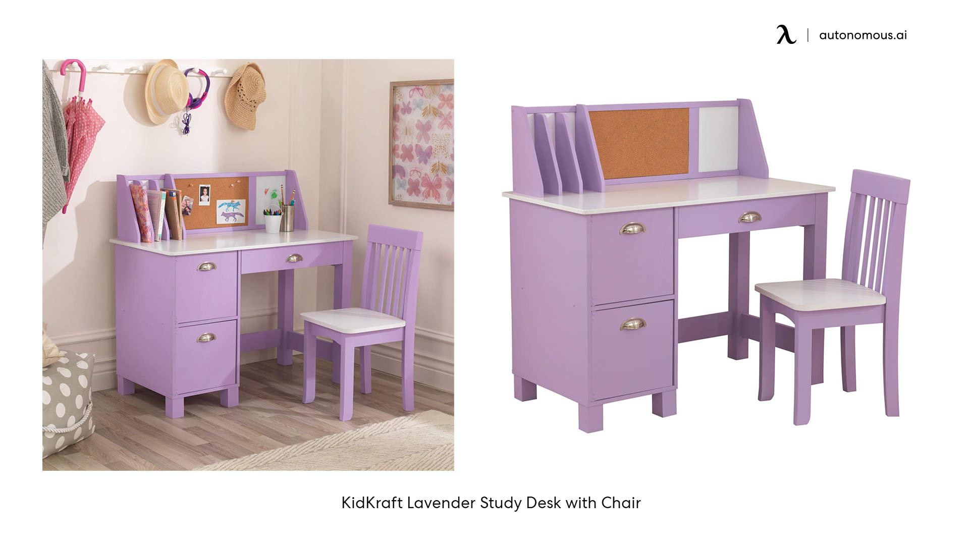 KidKraft Lavender small study desk