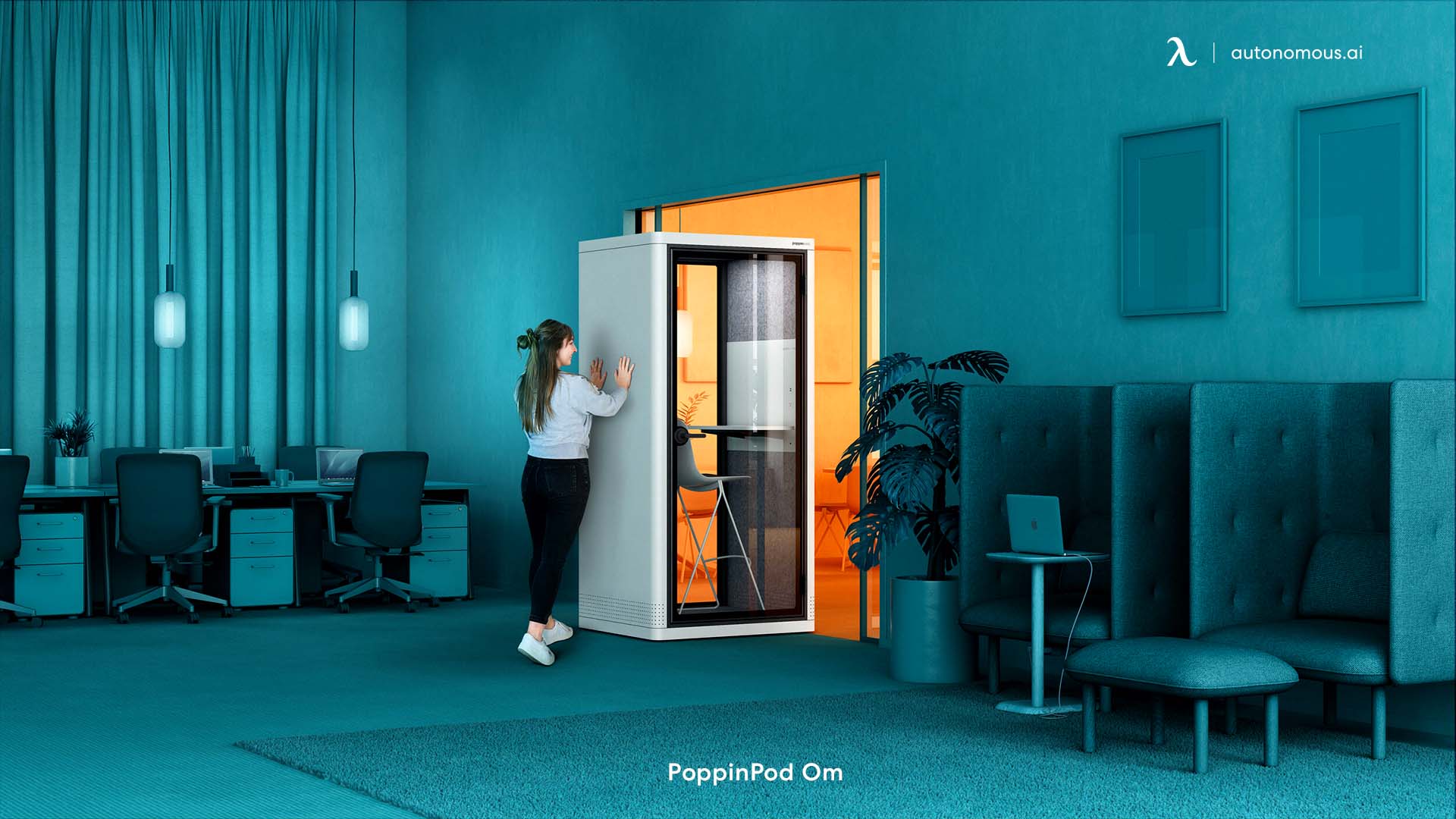 PoppinPod Om soundproof office pod