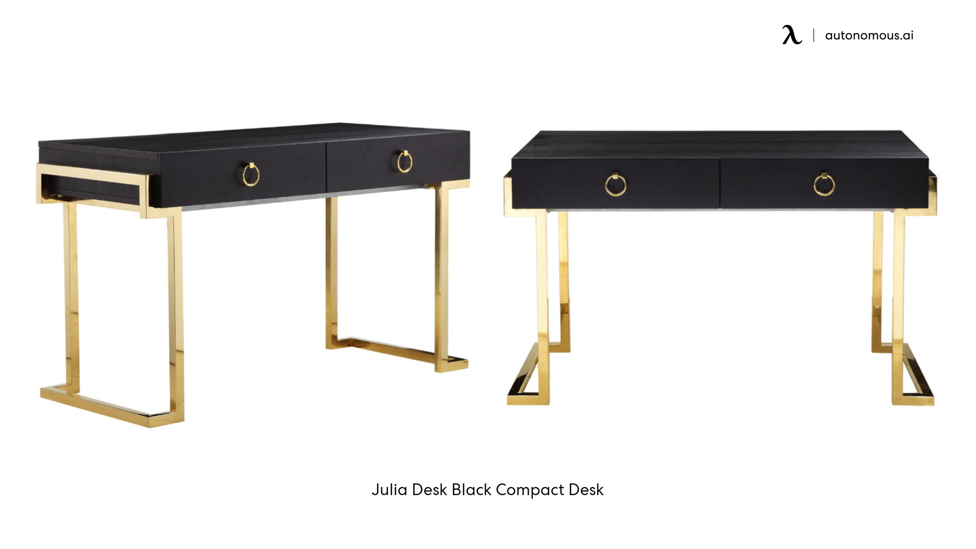 Julia Desk Black Compact Desk