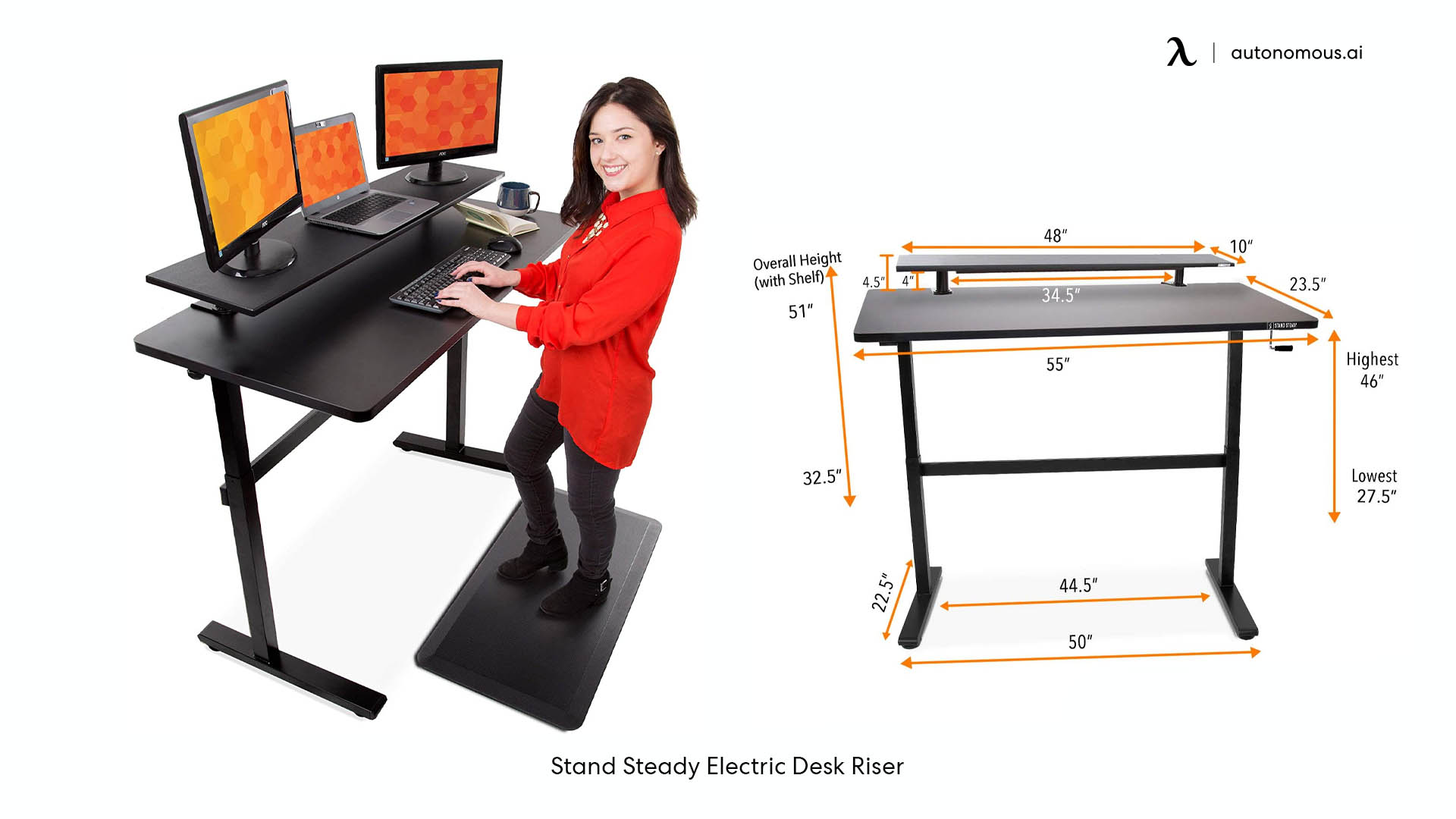 Stand Steady Electric Desk Riser