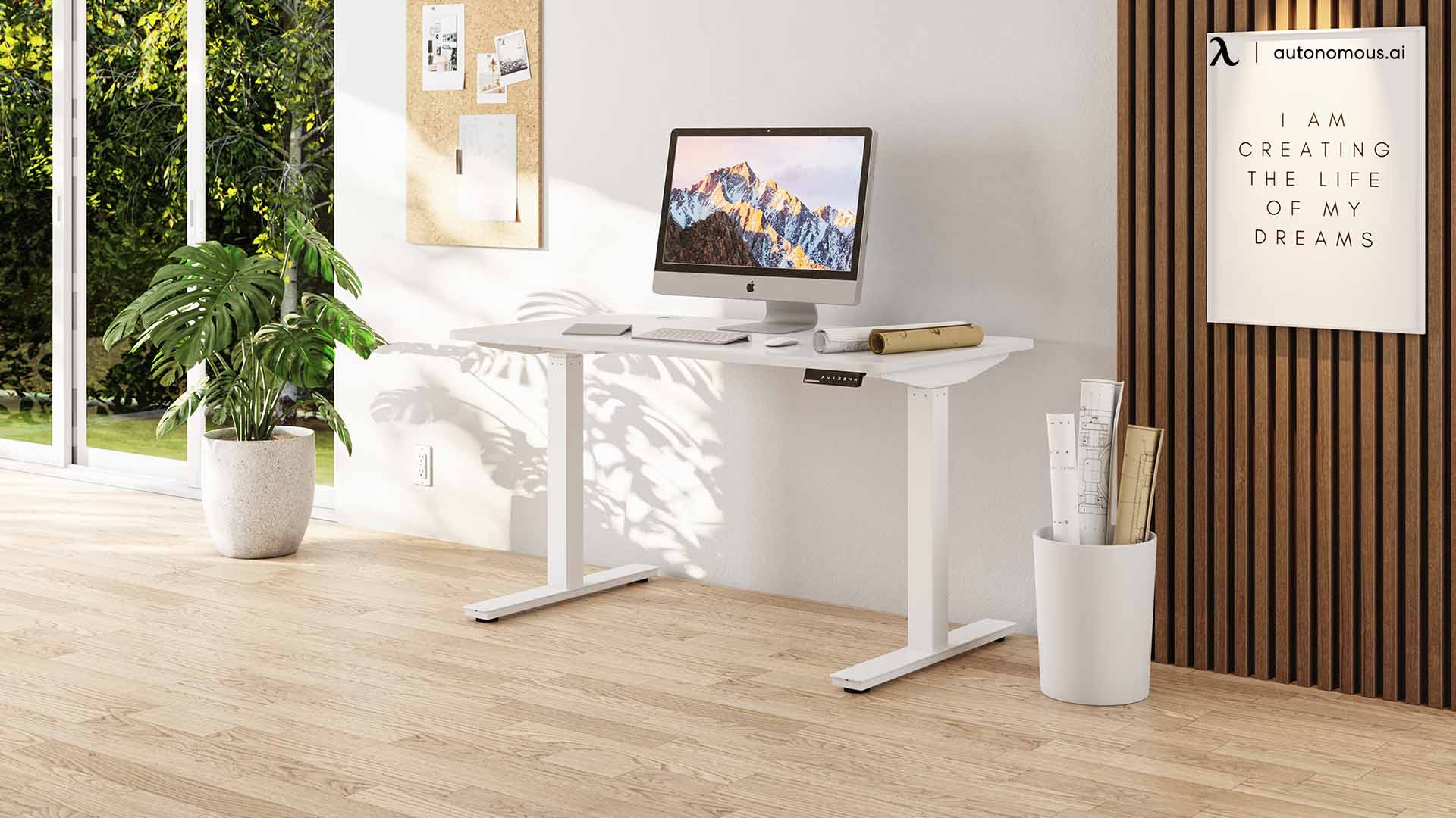 SmartDesk Core desk size for 2 monitors