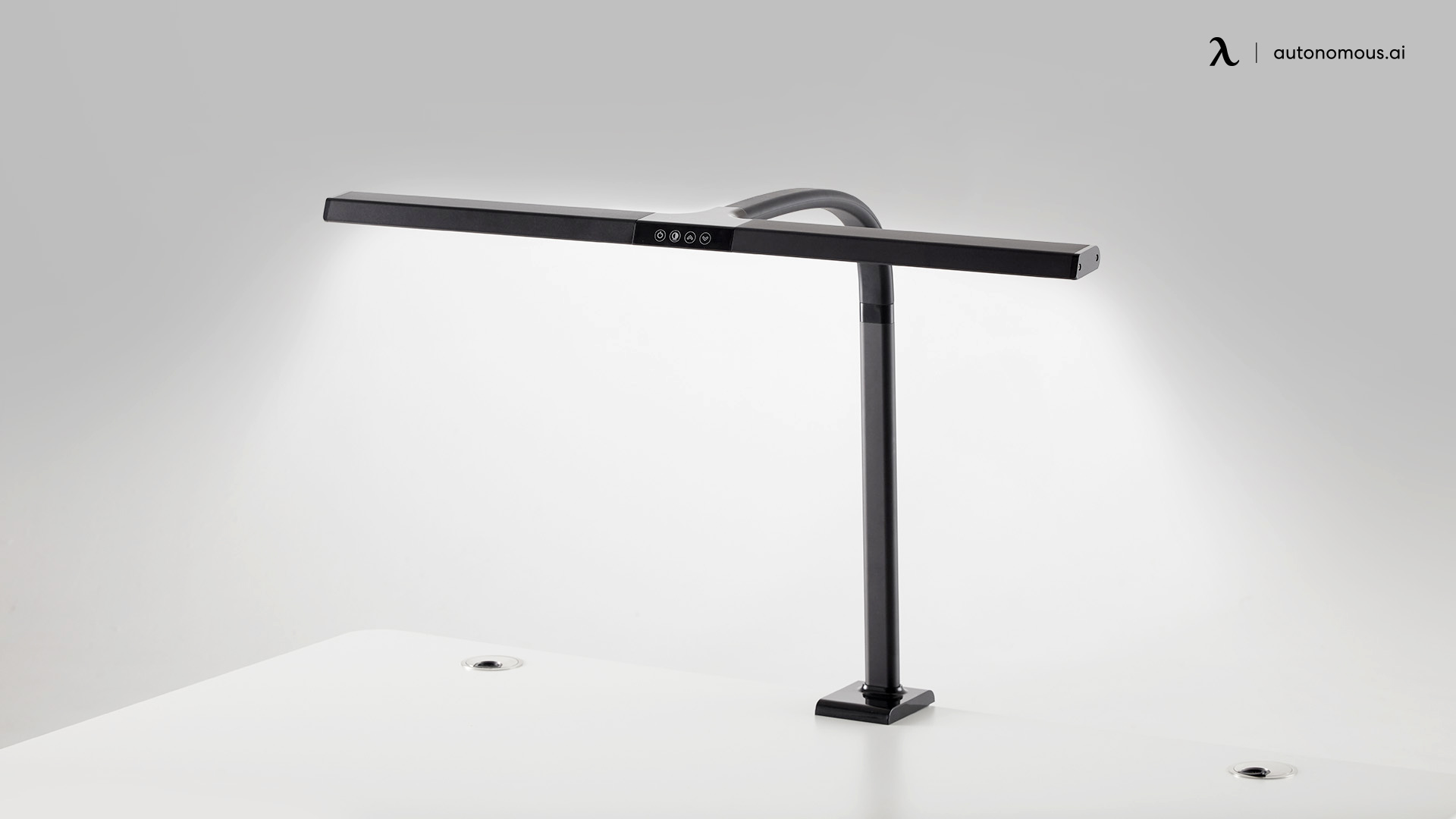 Ultra-Wide LED black desk lamp