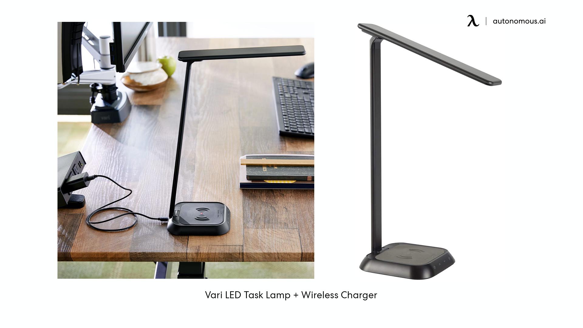 Vari LED Task Lamp + Wireless Charger
