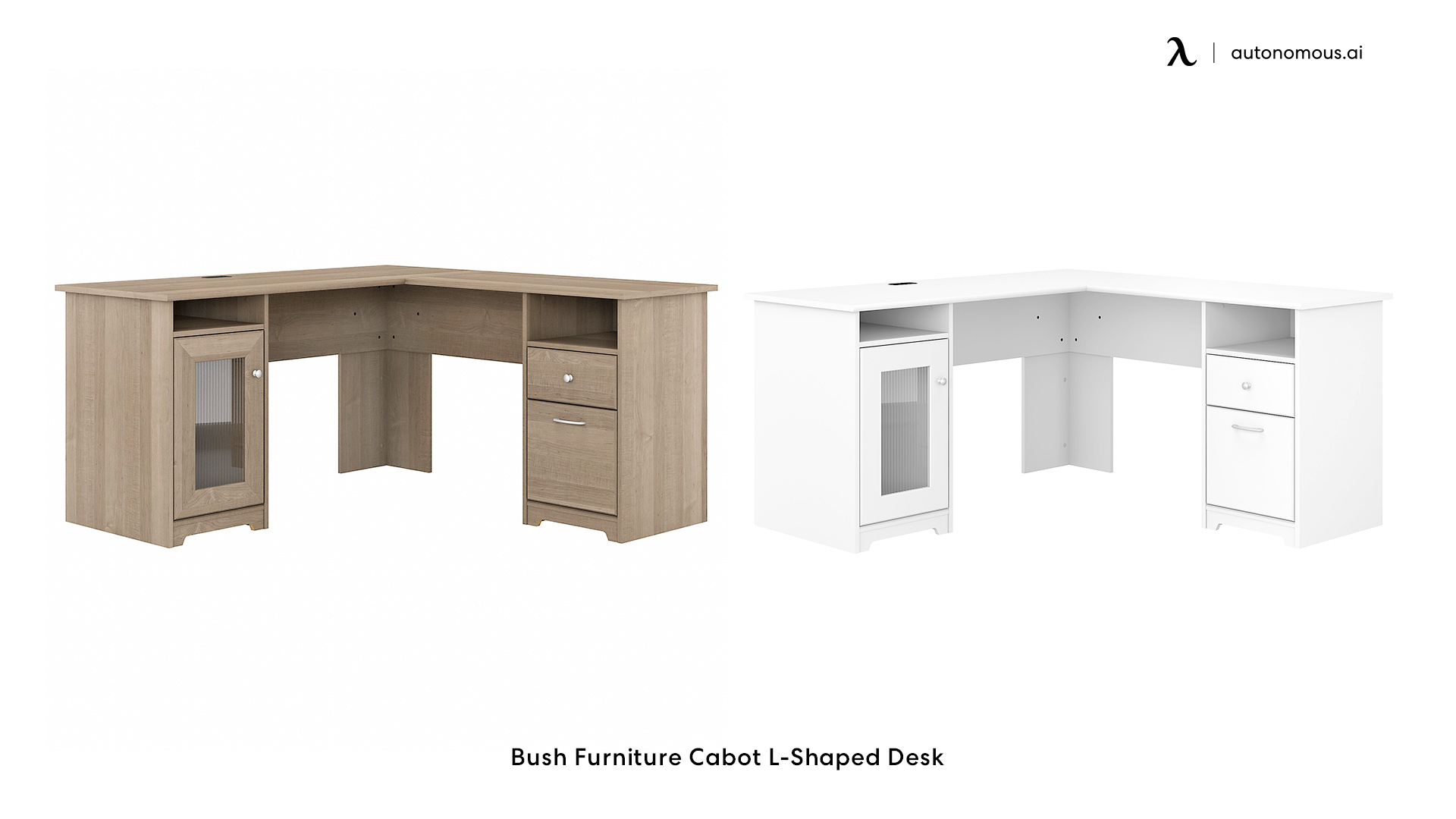 Bush L-shaped desk for a home office