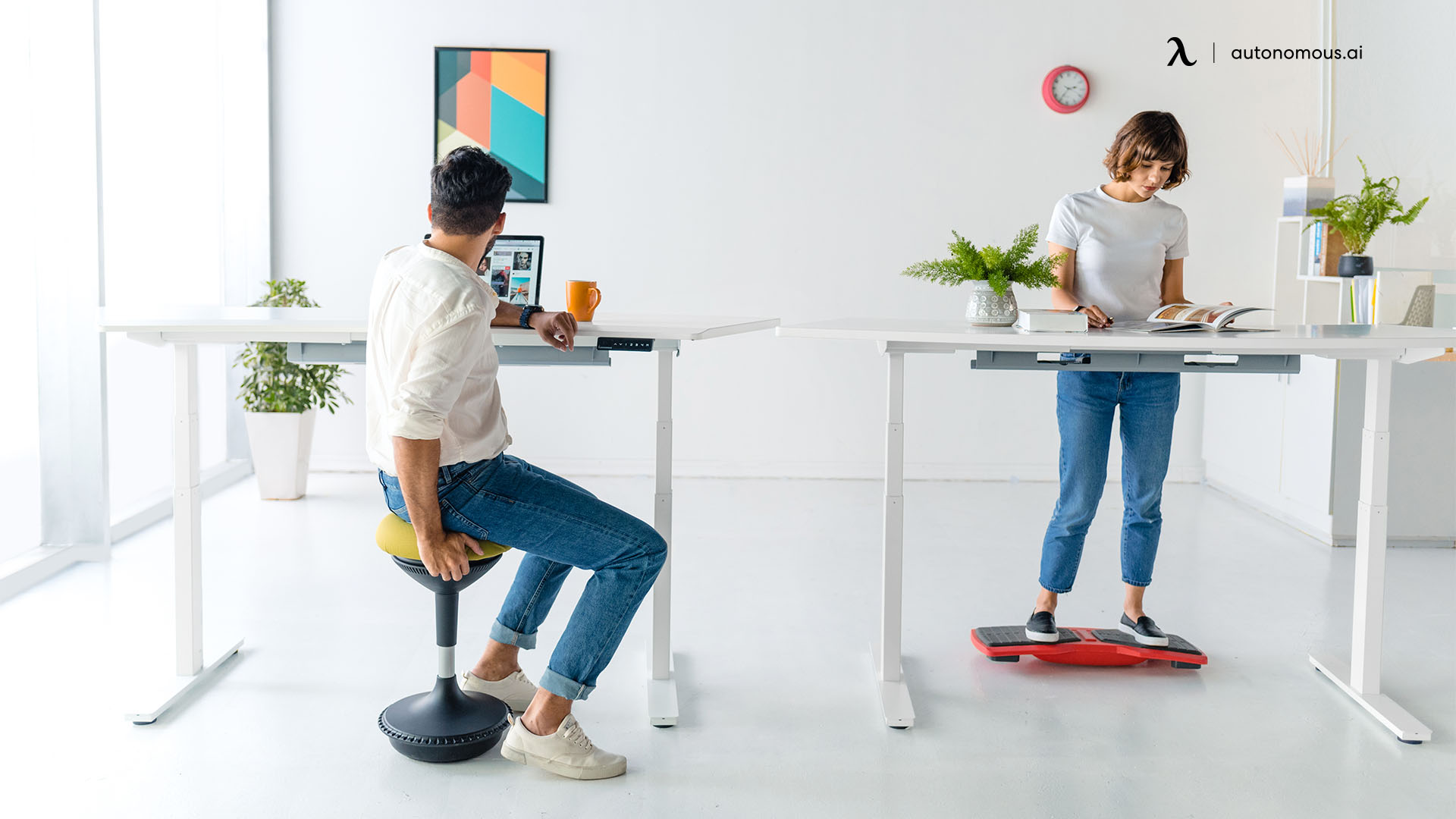 Standing Desk colorful office furniture