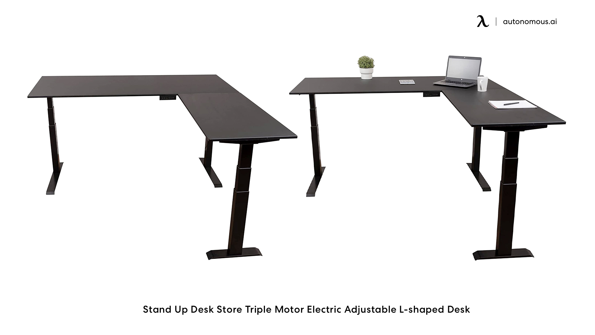Stand Up Desk Store small L-shaped desk