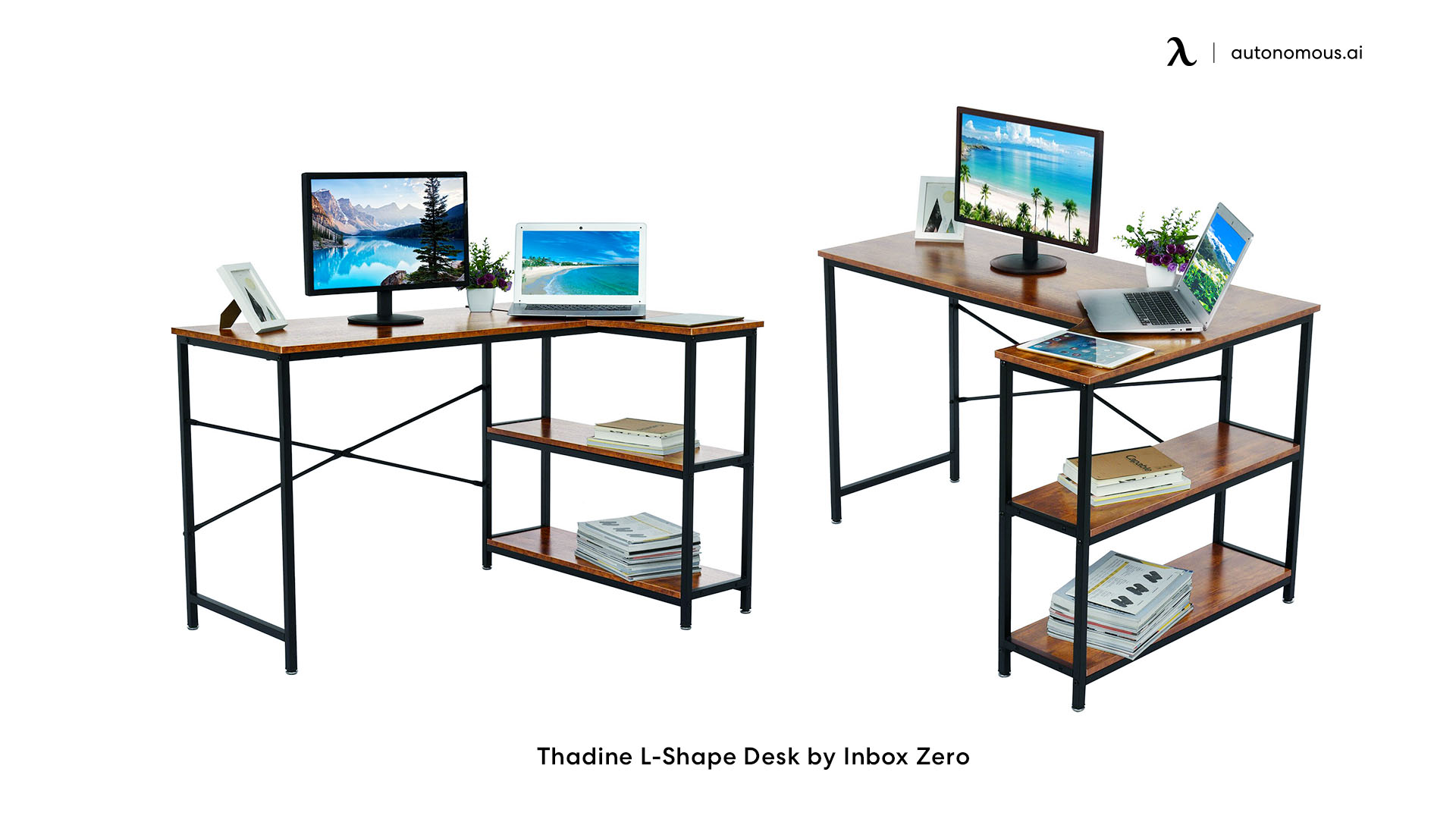Inbox Zero small L-shaped desk