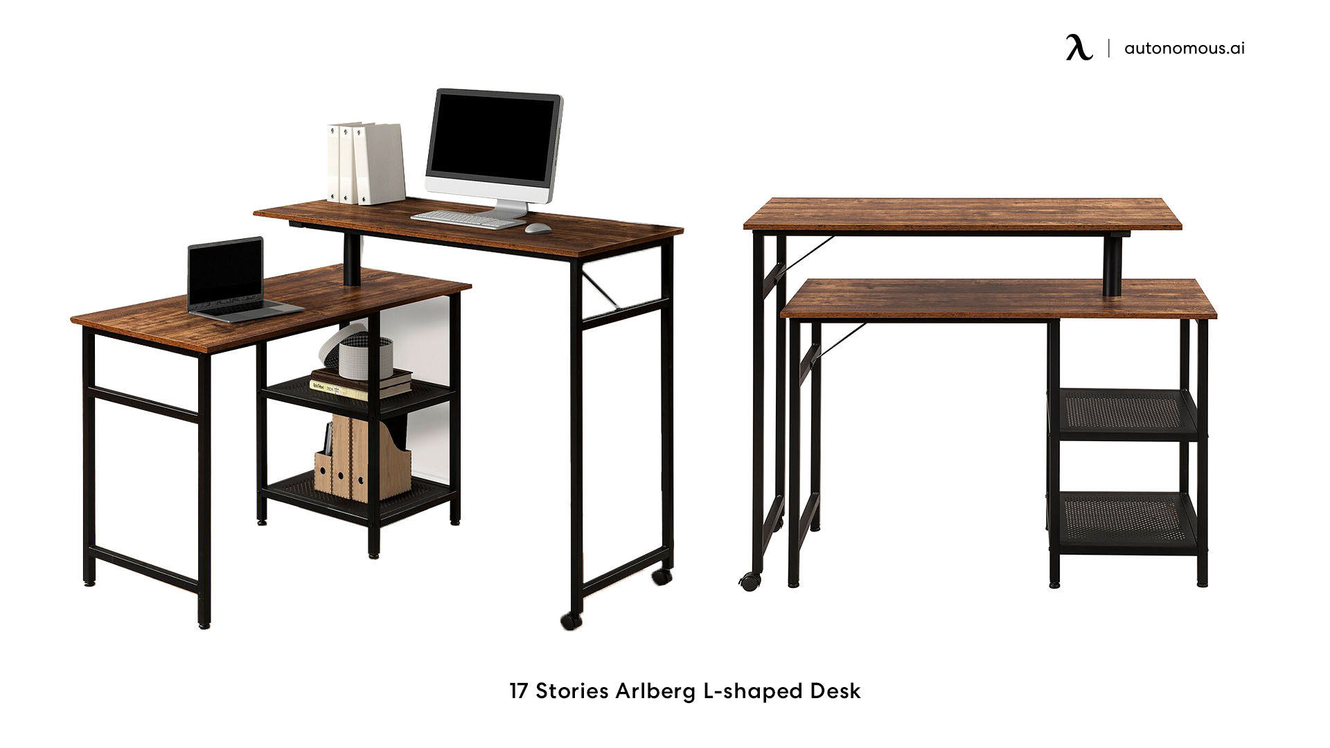 17 Stories Arlberg L-shaped Desk