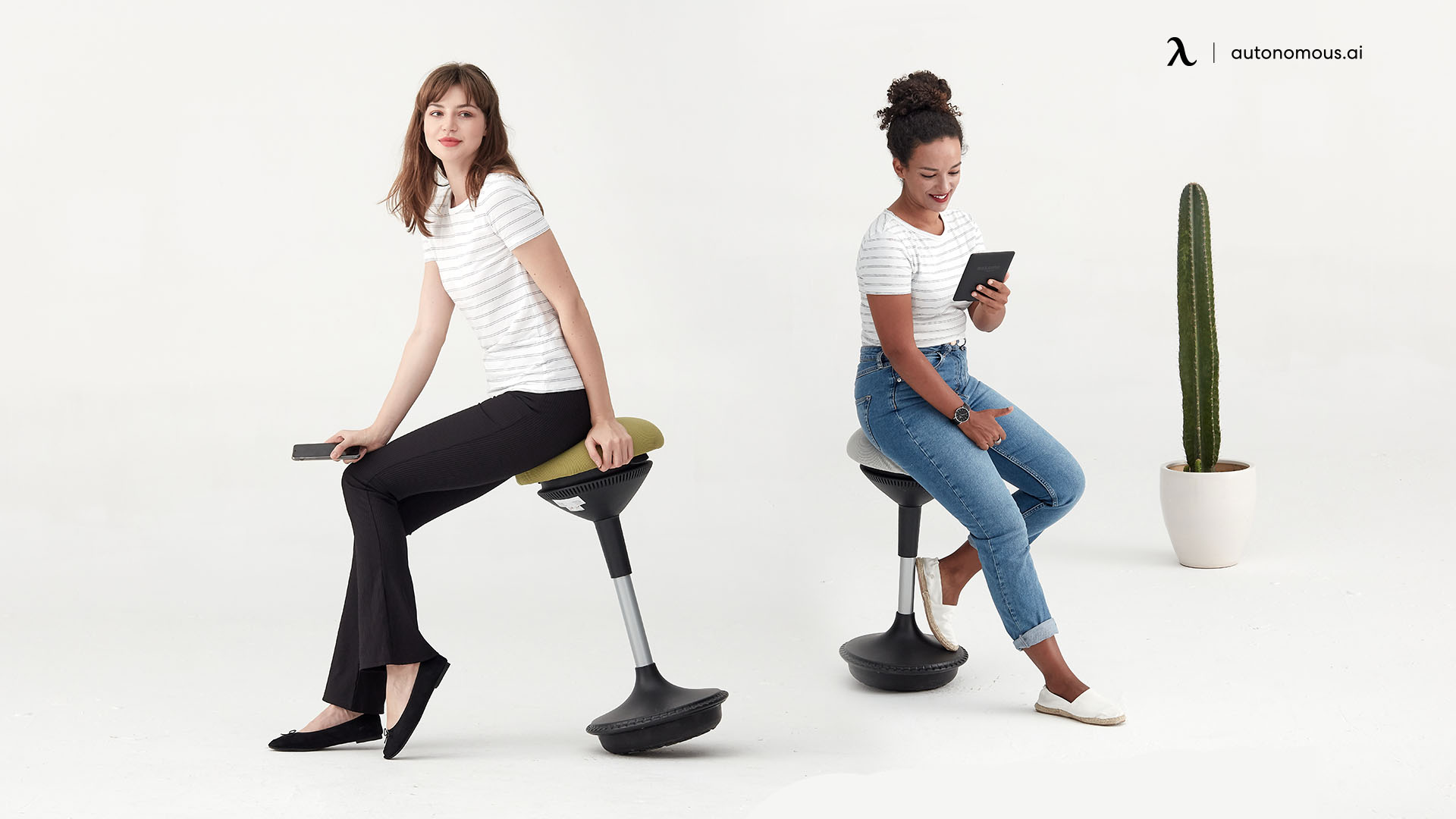 Autonomous ErgoStool active sitting chairs