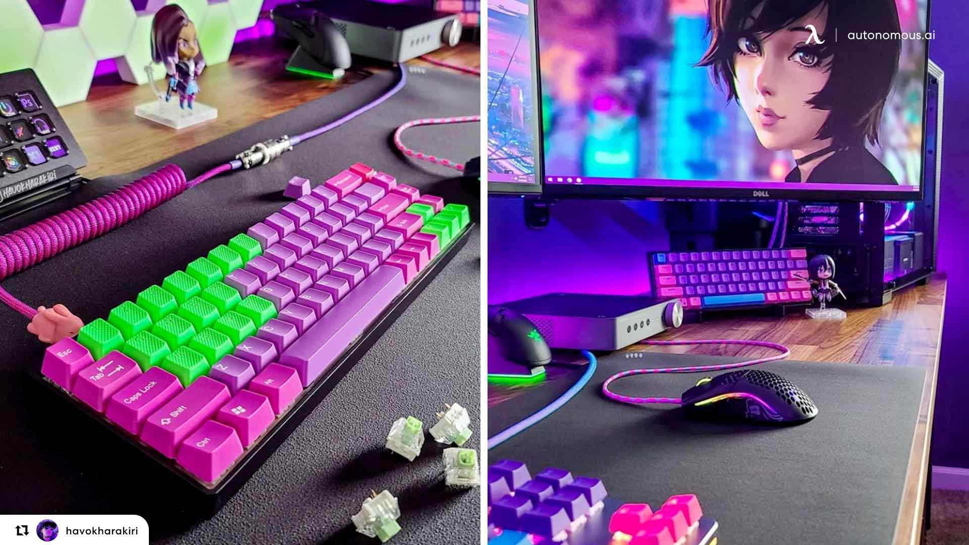 Keyboard & Mouse in gaming laptop setup