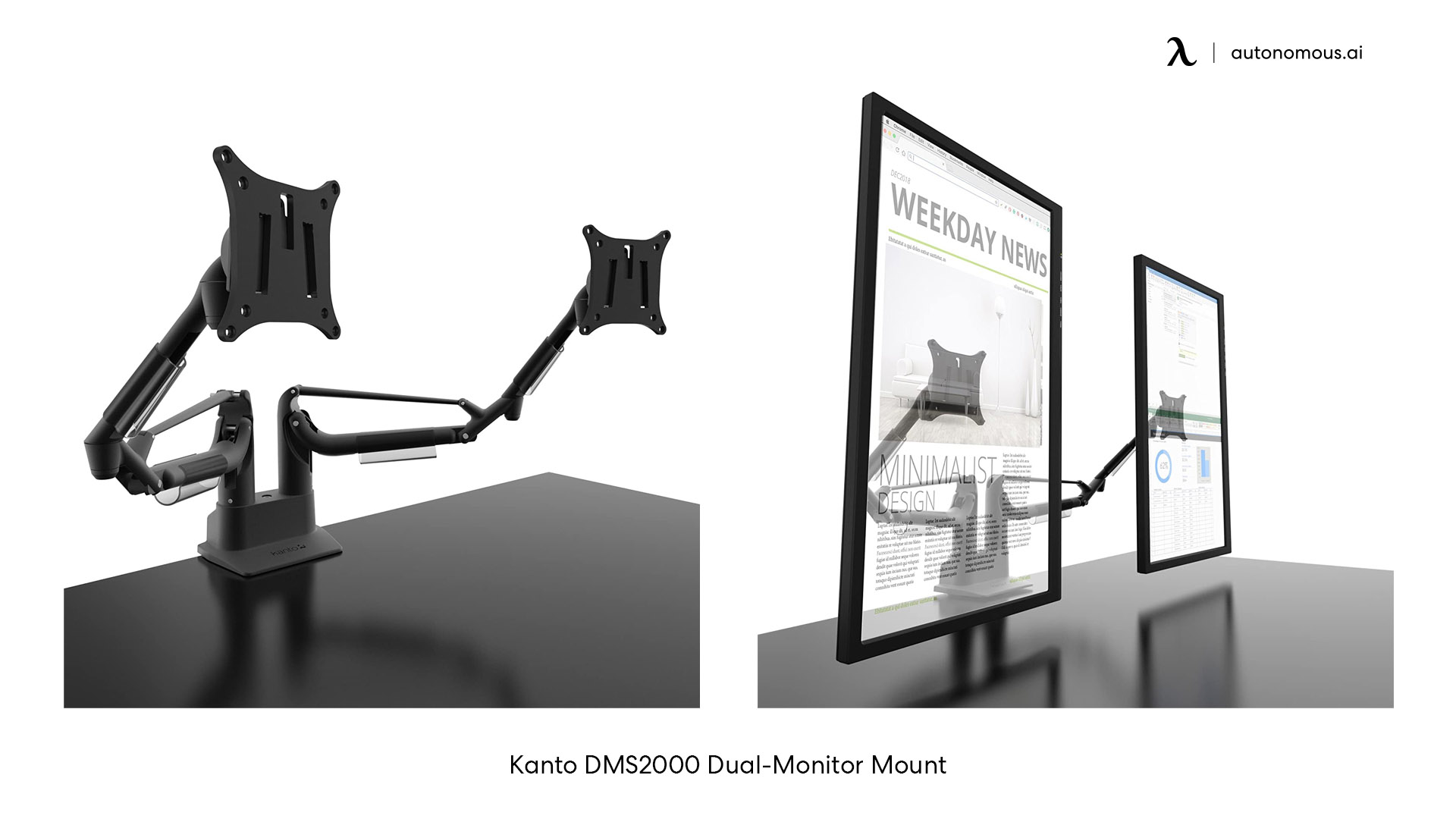 Kanto DMS2000 Dual-Monitor Mount