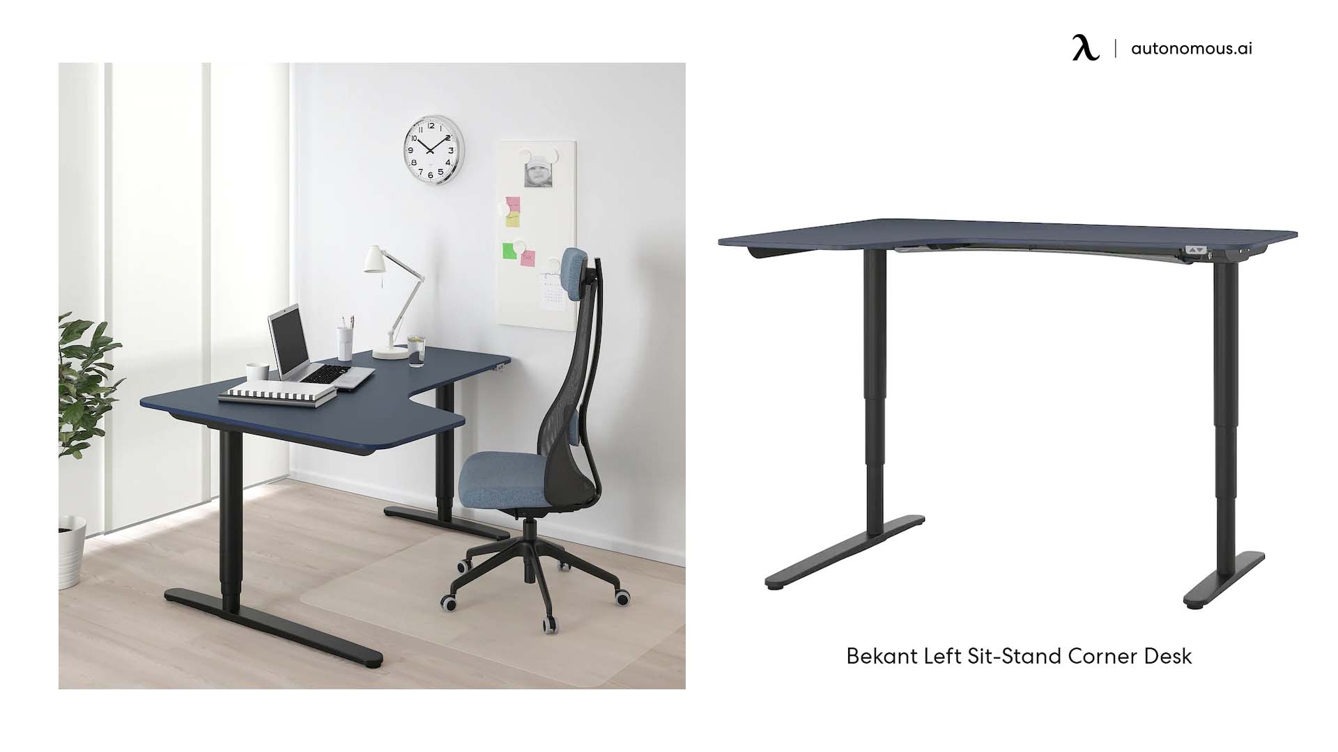 Bekant Left Sit-Stand Corner Desk