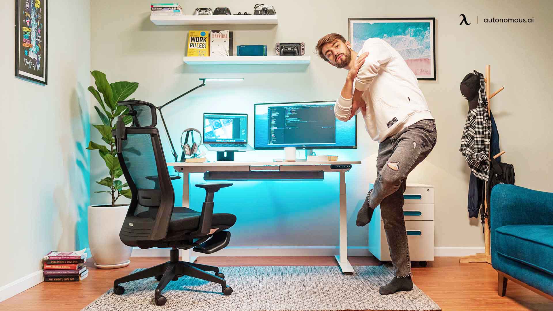 height changing desk Improves Well-Being