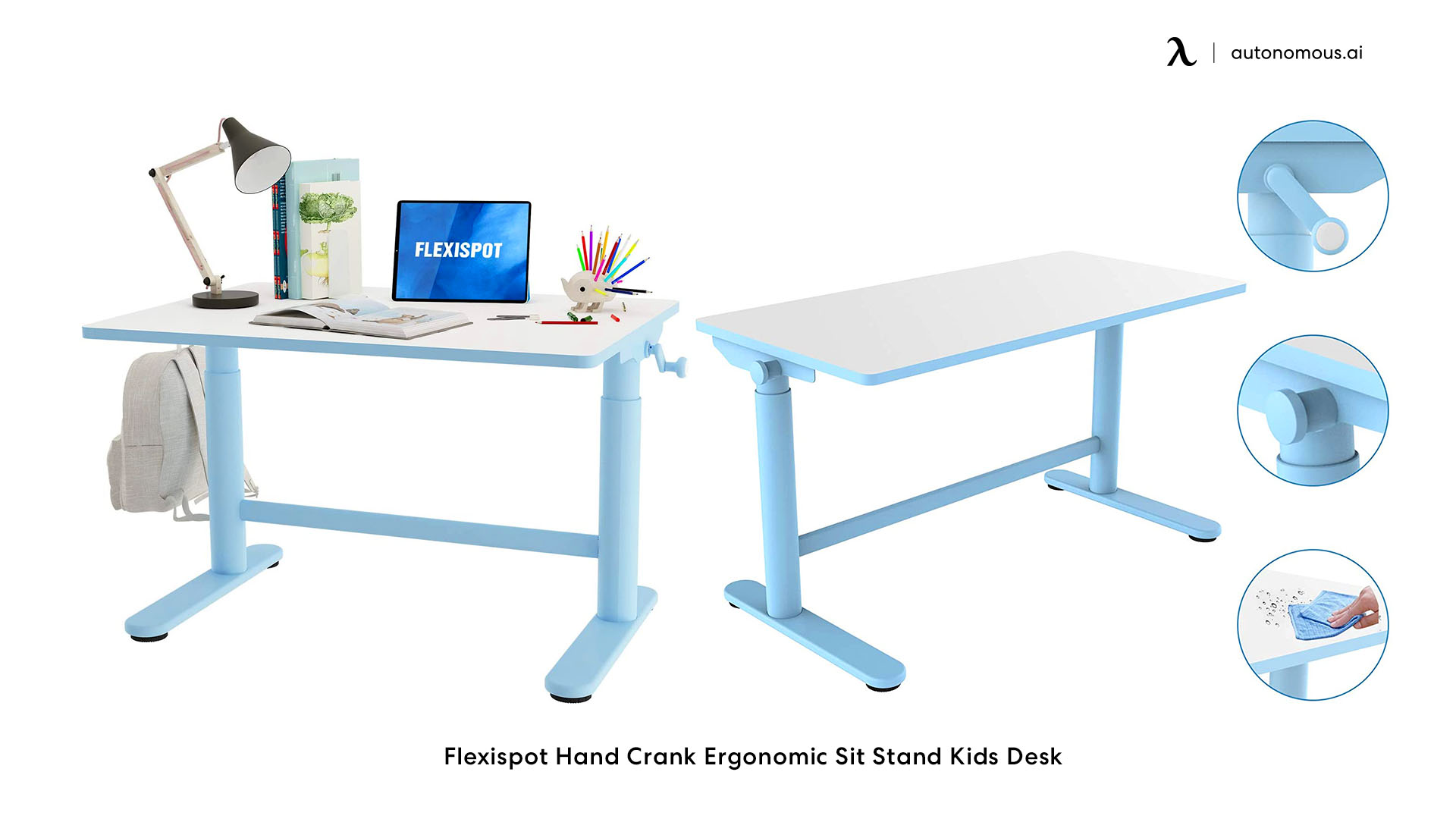Cranked Sit-Stand Desk