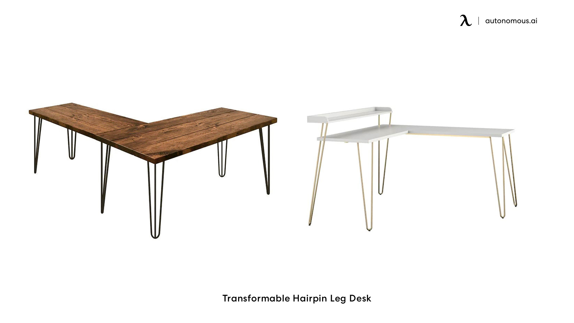 Transformable Hairpin Leg Desk