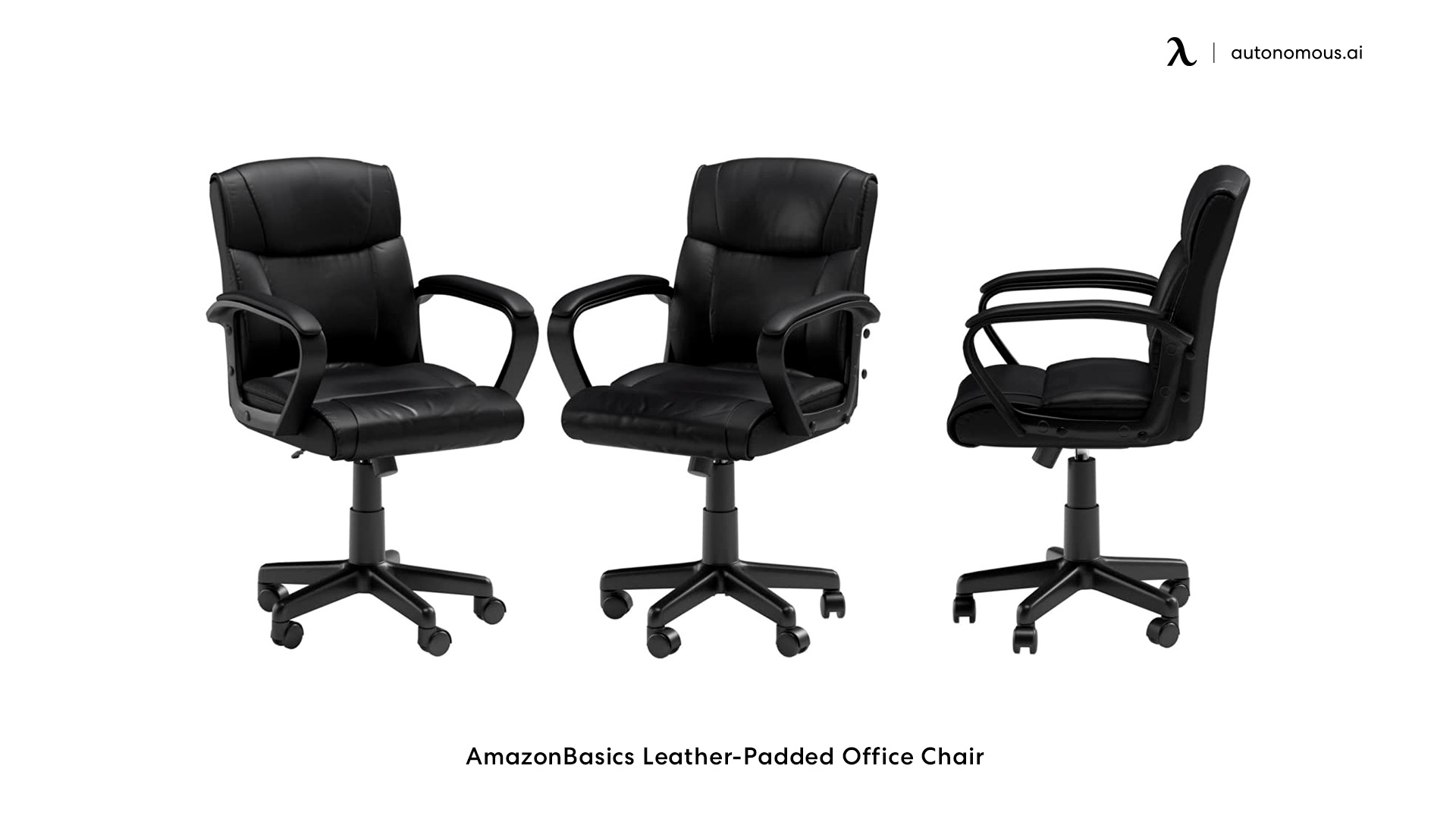 AmazonBasics Leather-Padded Office Chair