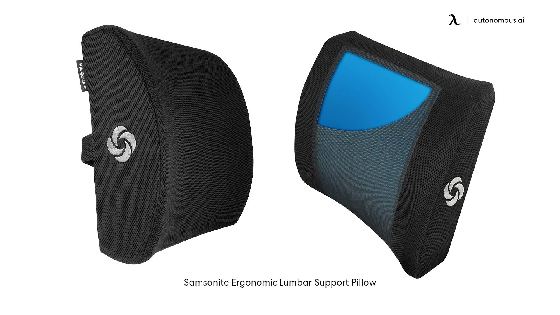 Samsonite Lumbar Support Cushion Memory Foam - Black - NEW