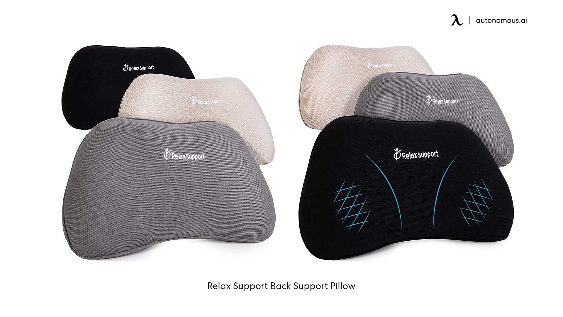 RELAX SUPPORT RS1 Lumbar Support Pillow - Office Chair Back Support