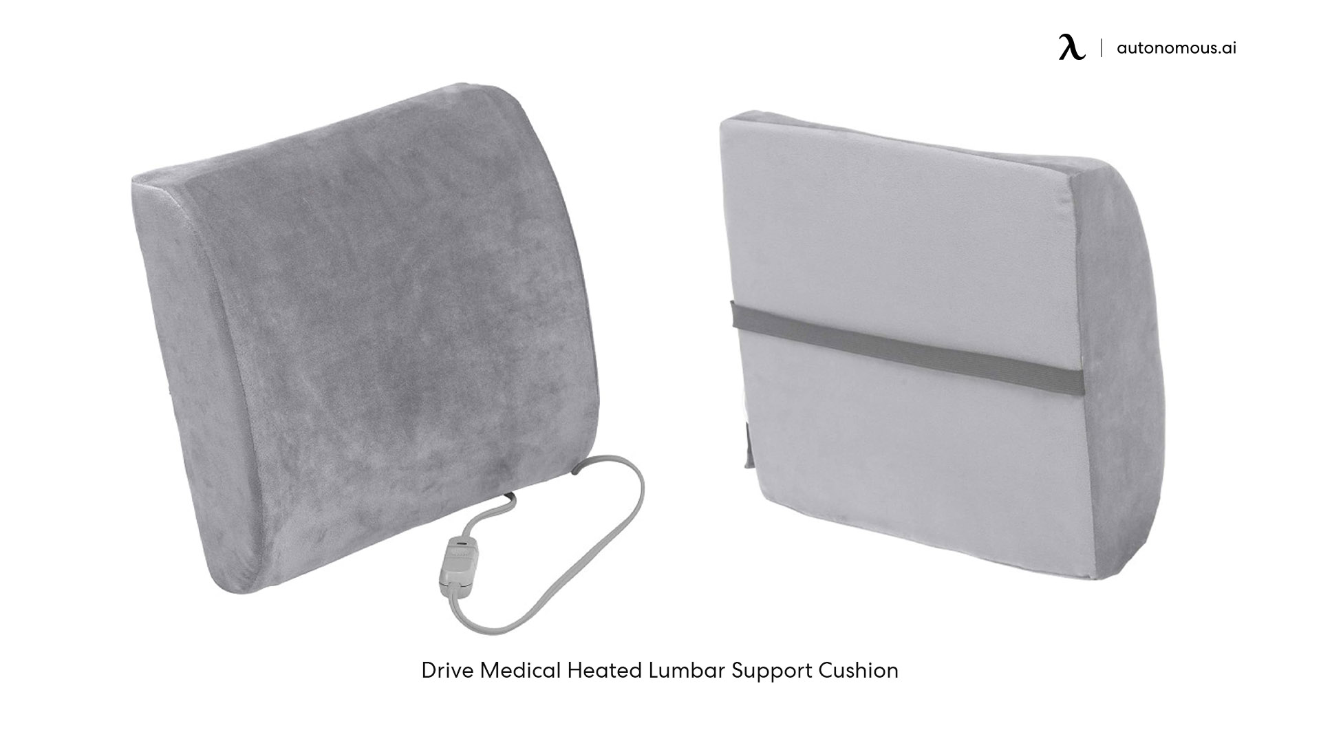 Drive Medical Comfort Touch Heated Lumbar Support Cushion