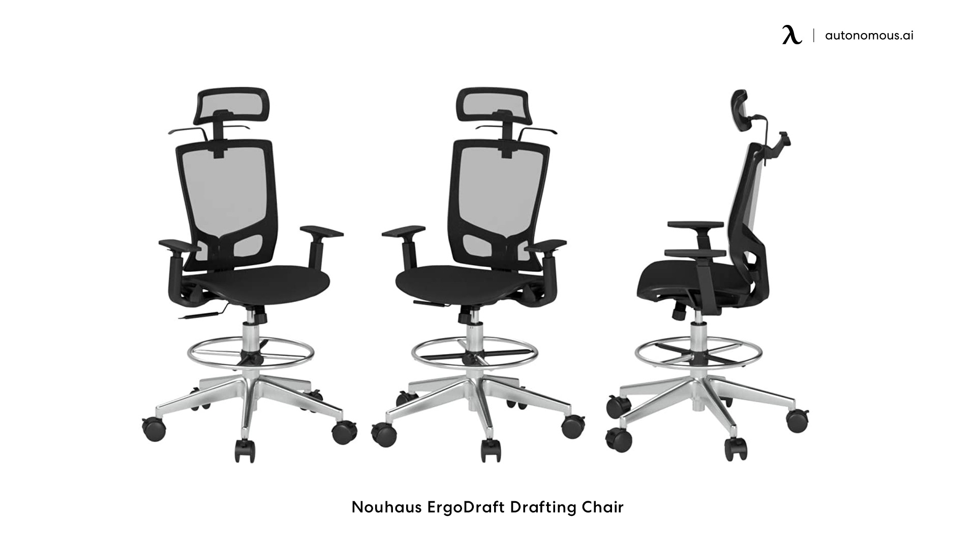 Nouhaus ErgoDraft tall chair for standing desk
